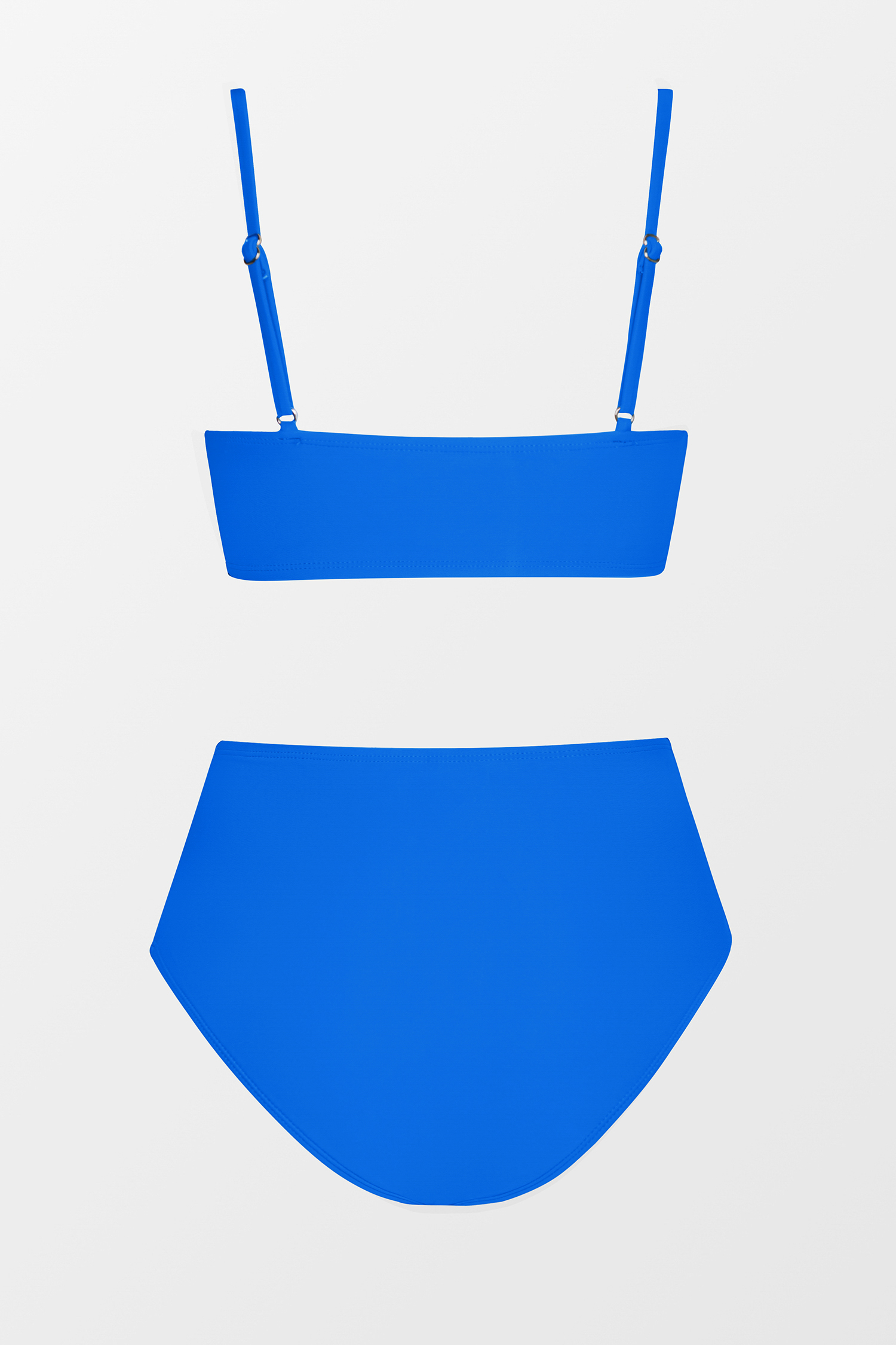 Twisted Bralette & Spliced High Waist Bikini Set