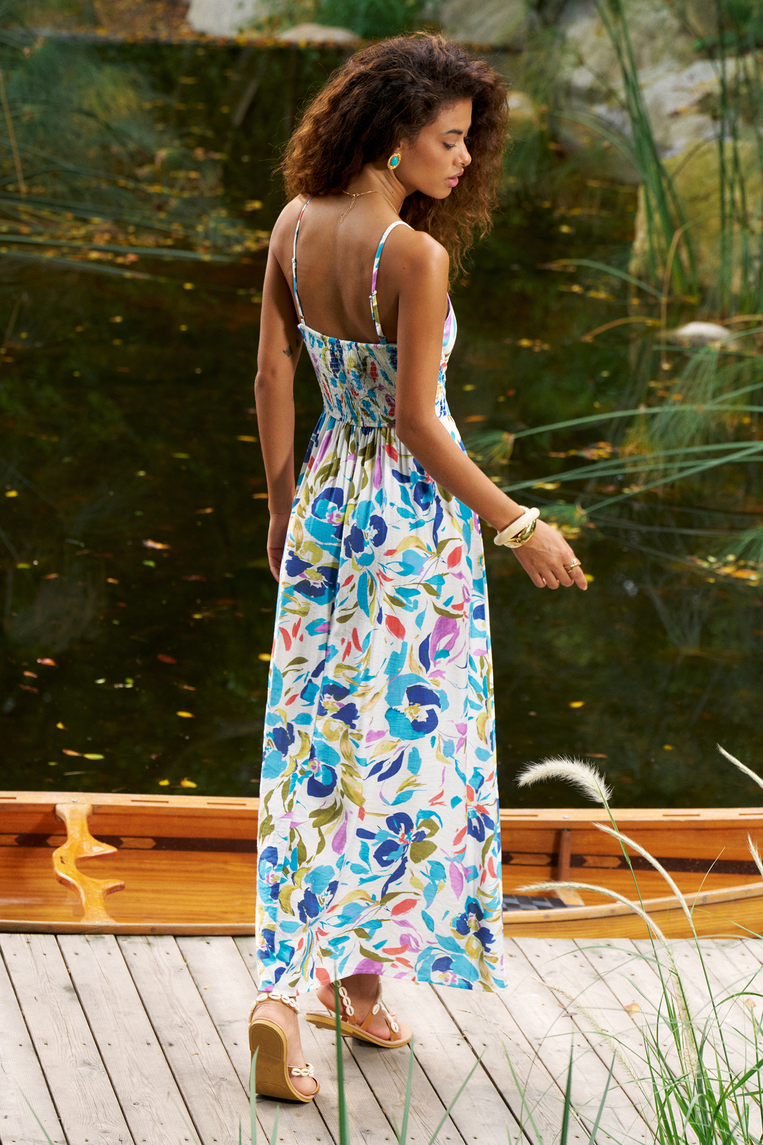 Tropical Punch Floral Maxi Dress