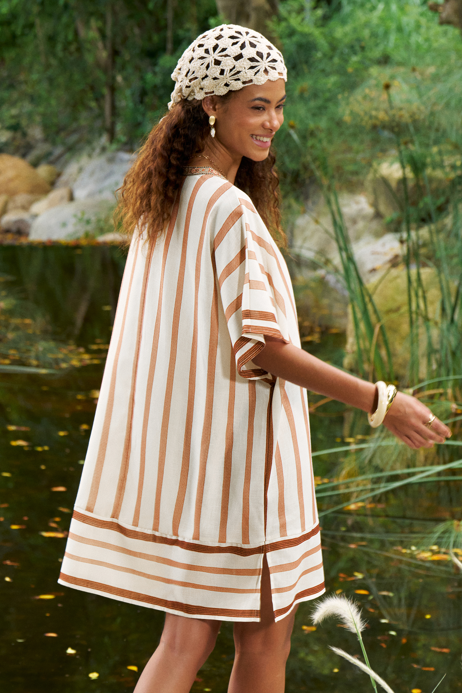 Mediterranean Mood Cover-Up Mini Dress