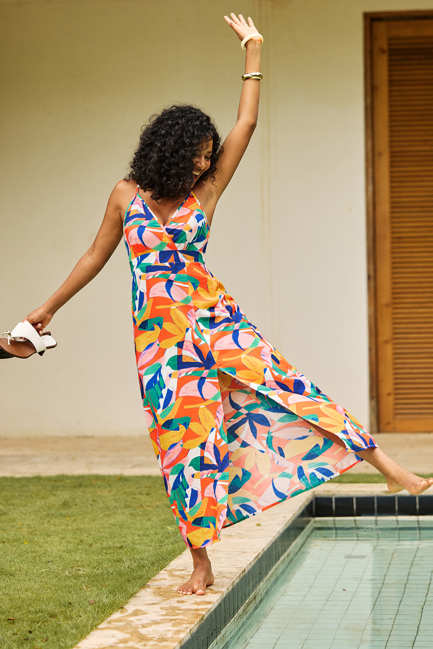 Subtlety Abstract Maxi Dress