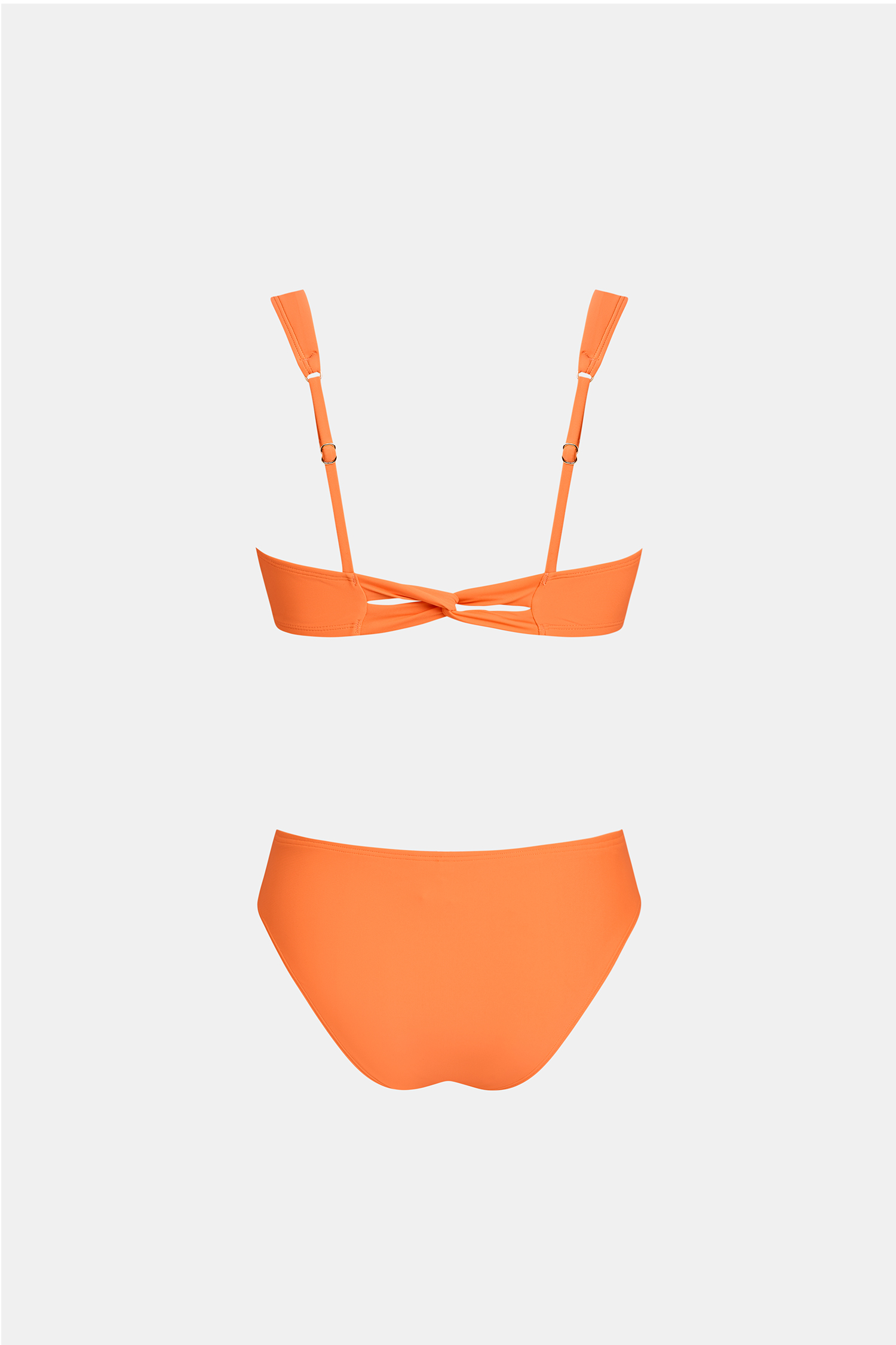 Bikini orange bas taille moyenne