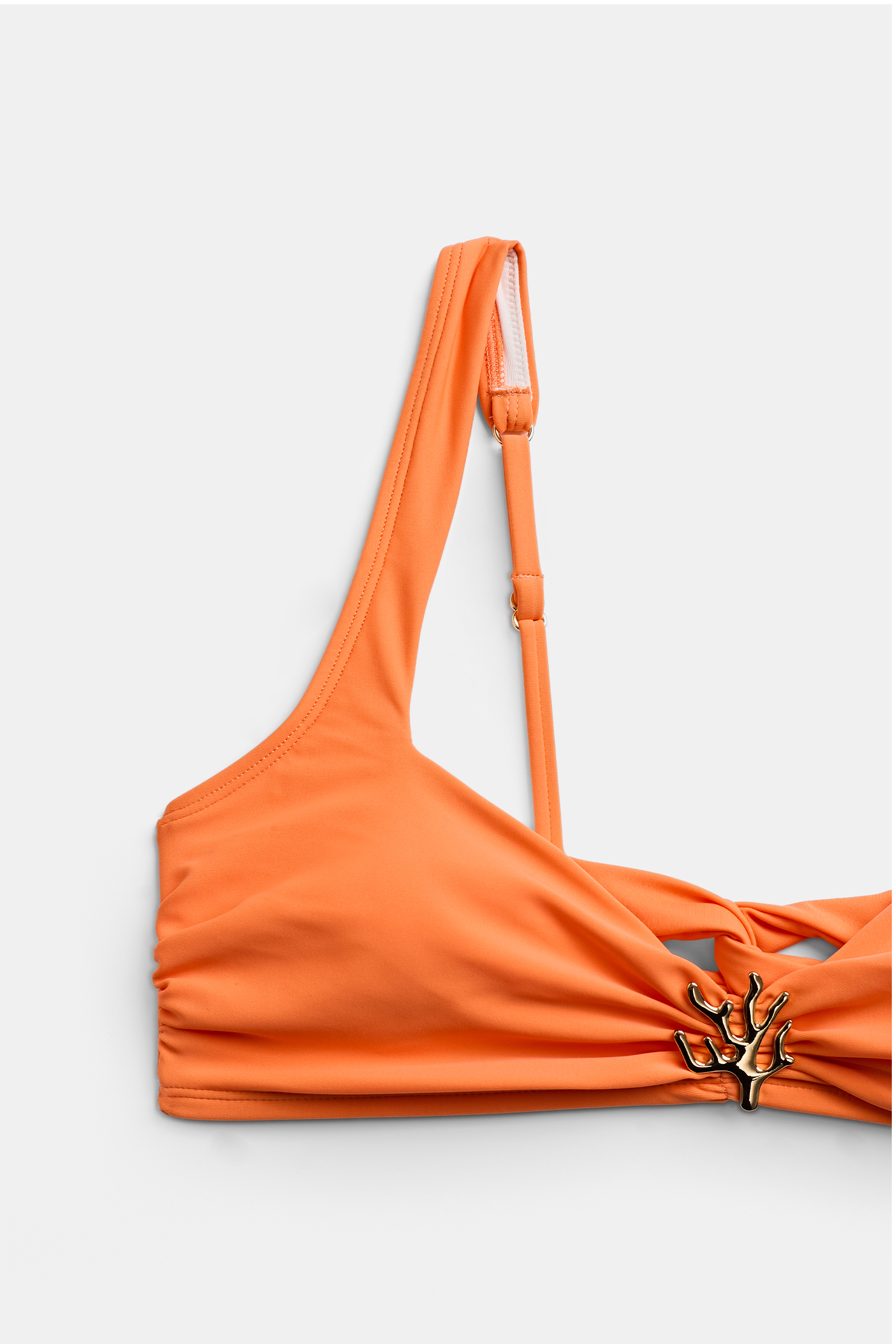 Bikini orange bas taille moyenne