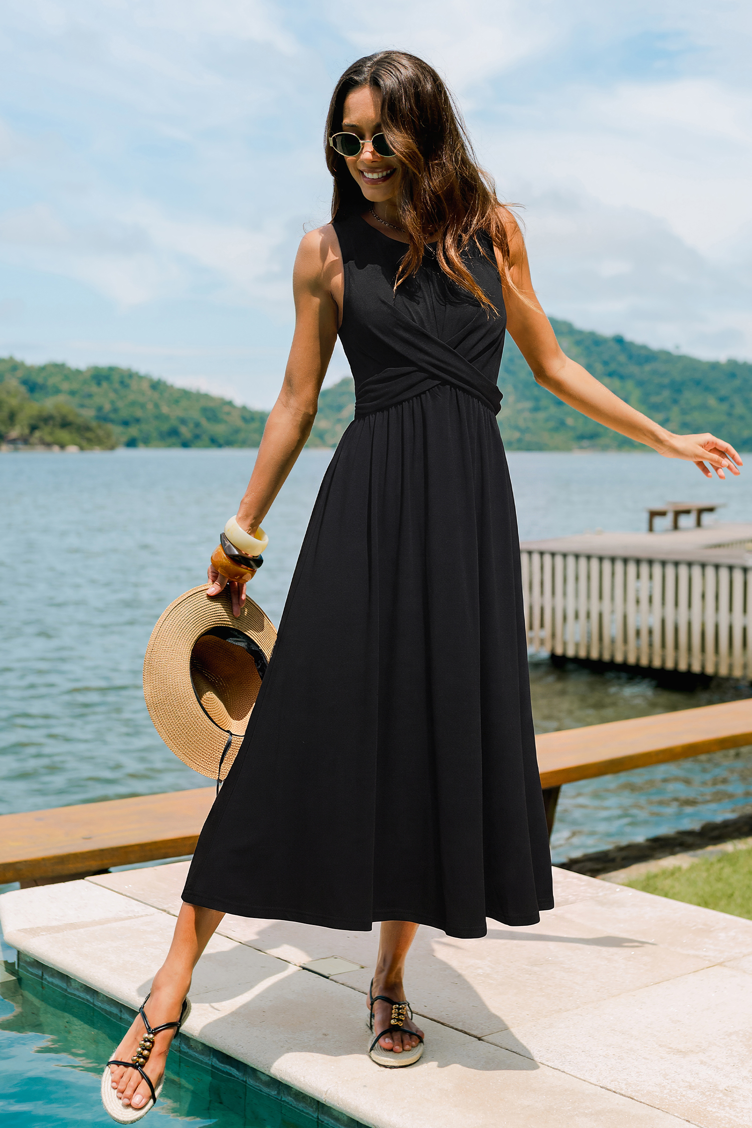 Couldn't Resist Black Midi Dress