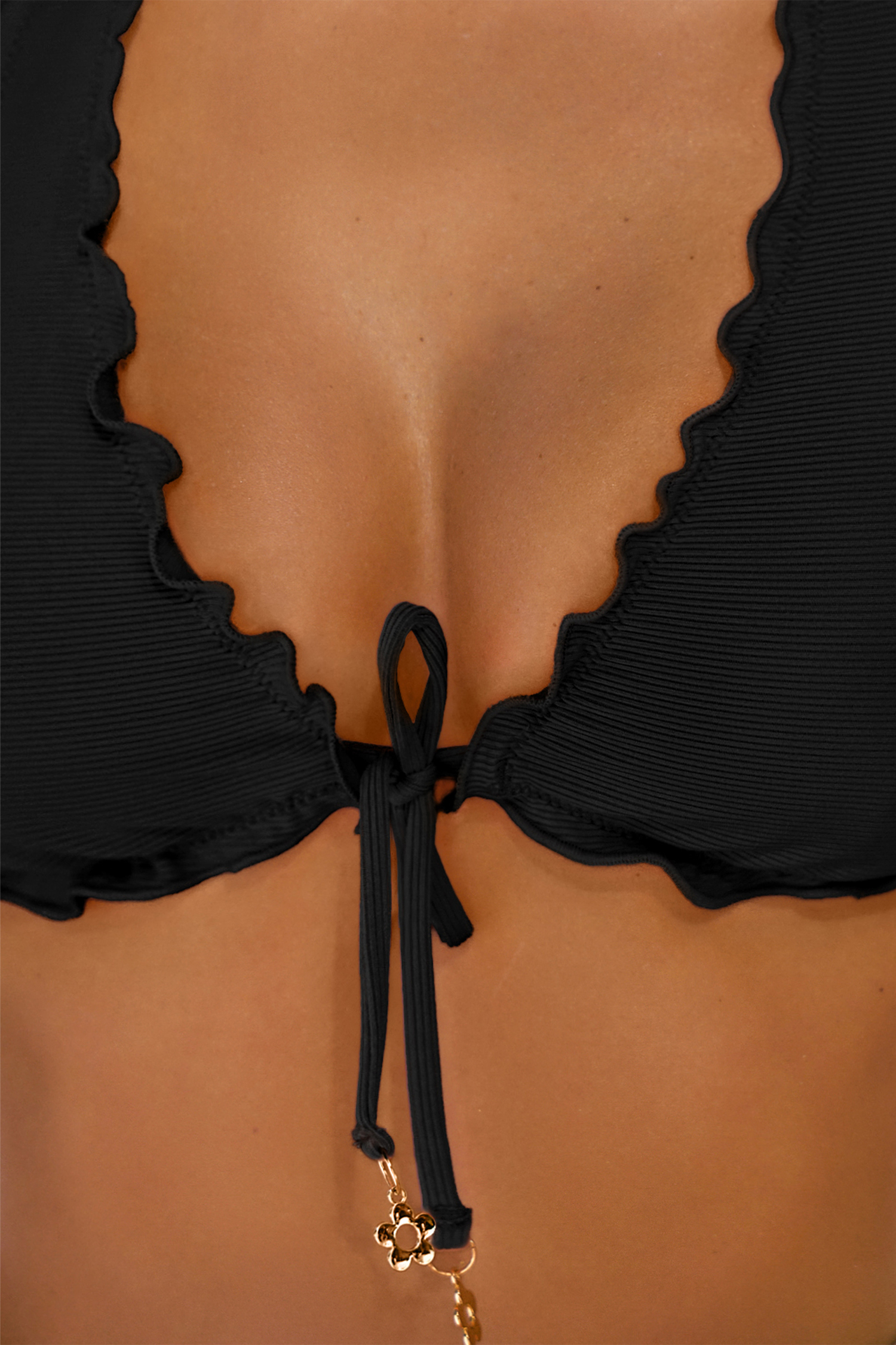 No Strings Black Bikini Set