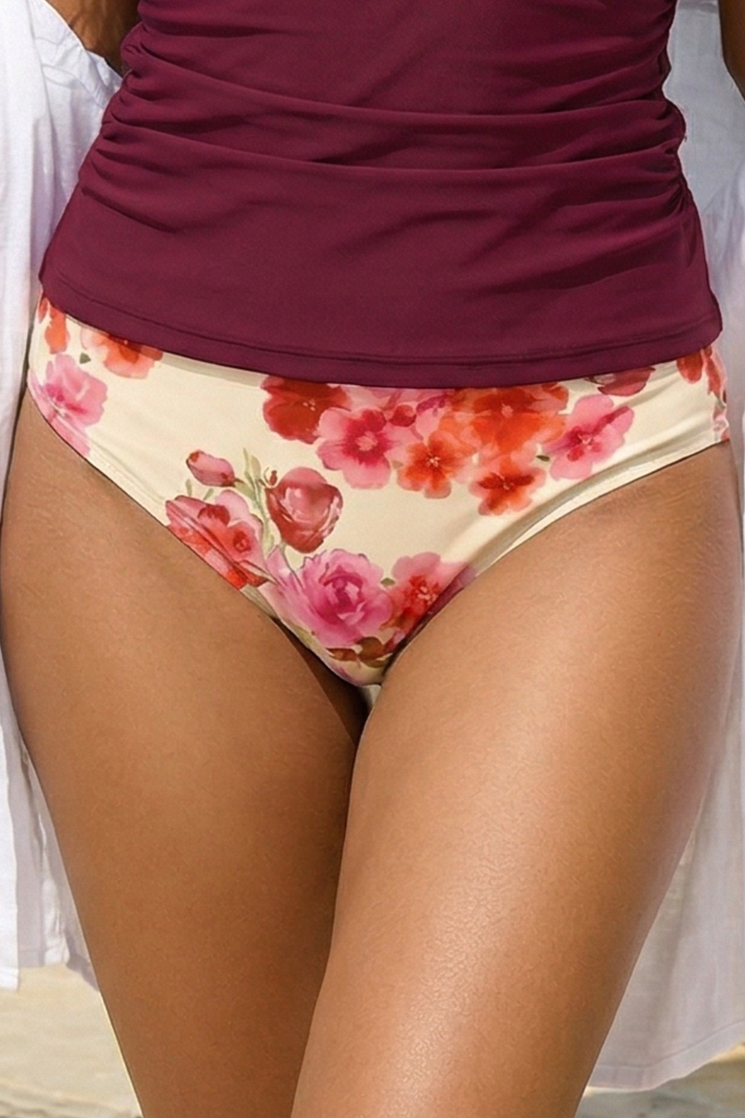 Blushing Bloom Floral Bikini Bottoms