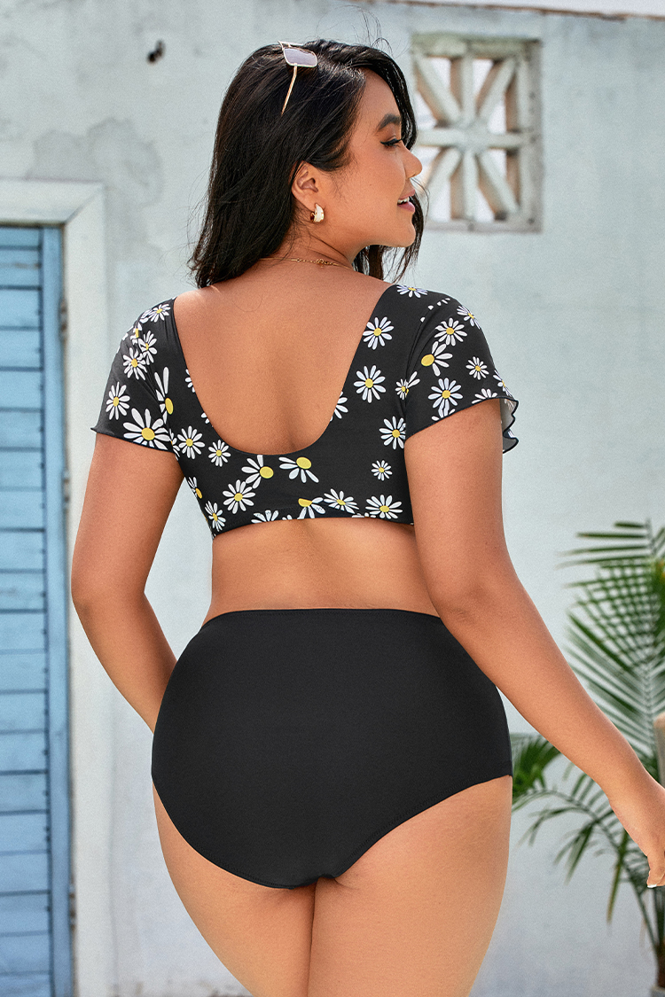 Lucia High Waisted Plus Size Bikini Bottom