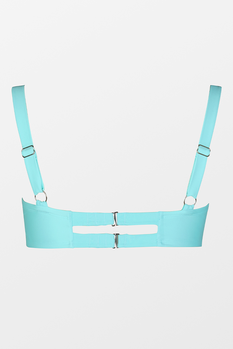Top de bikini de talla grande con aros moldeados luminiscentes