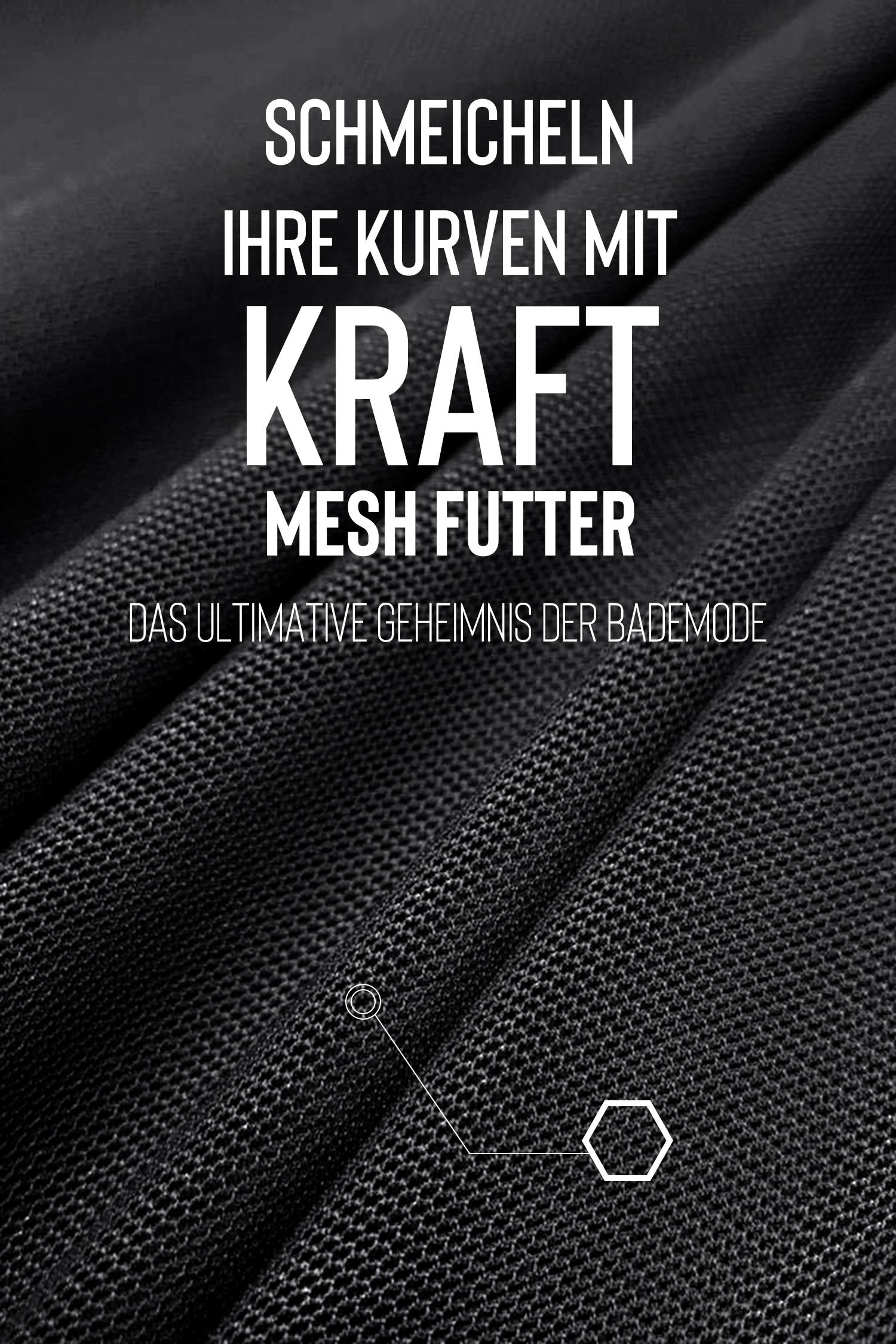 Geraffter Bauchkontrolle-Badeanzug