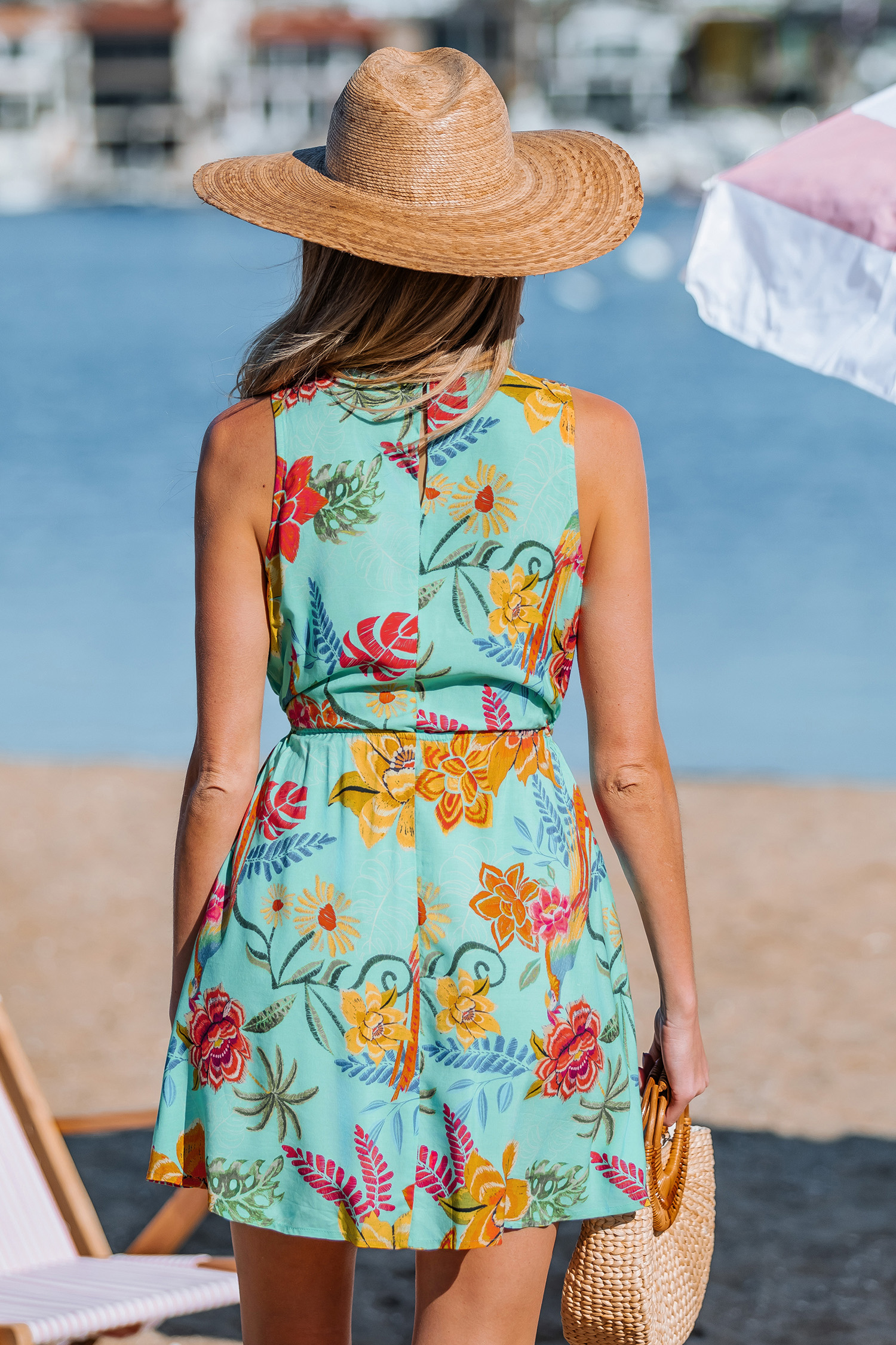Island Sorbet Floral Mini Dress