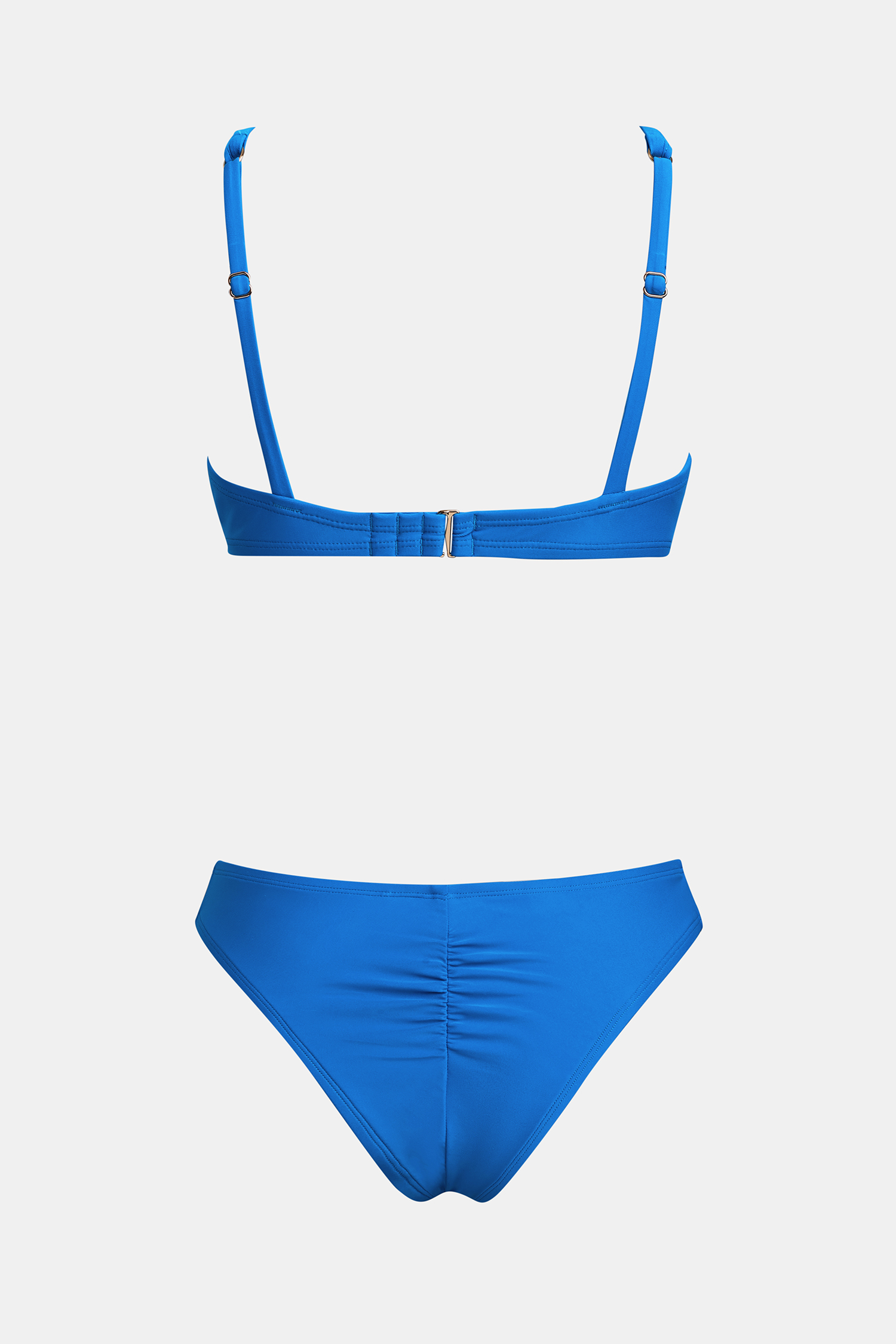 Cupshe X Jjd Coastal Skies Blue Bikini Set In Blue