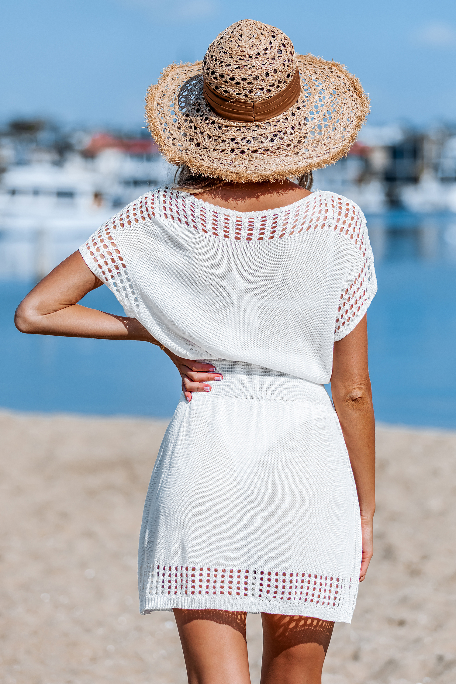 Sunlit Dream White Cover-Up Dress