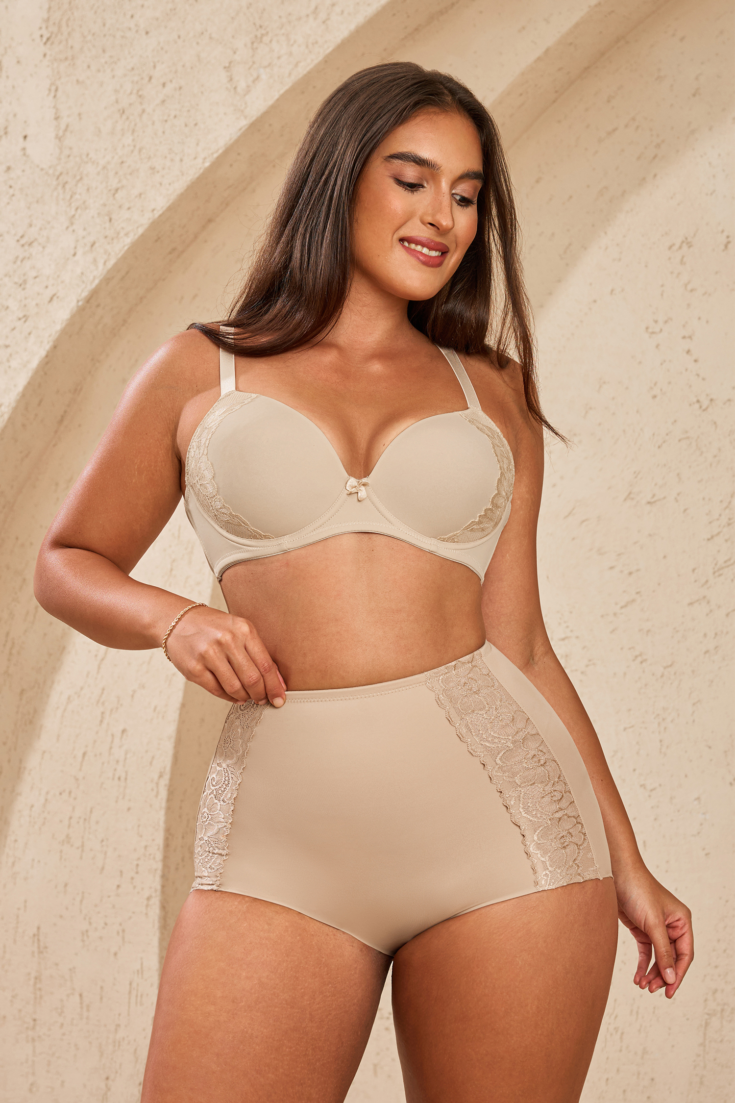 Laced In Nude Shapewear Briefs