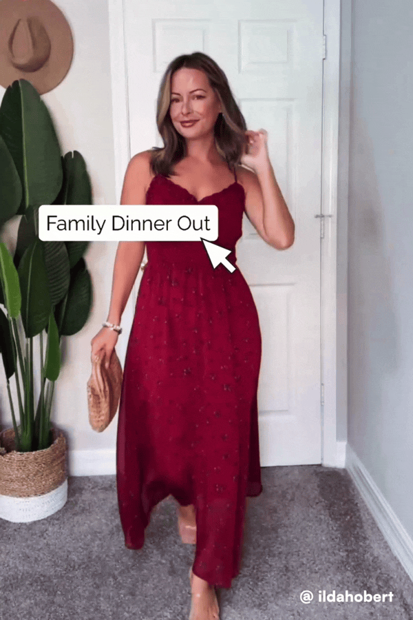 x Renee & Elisha Herbert Cabernet Maxi Dress