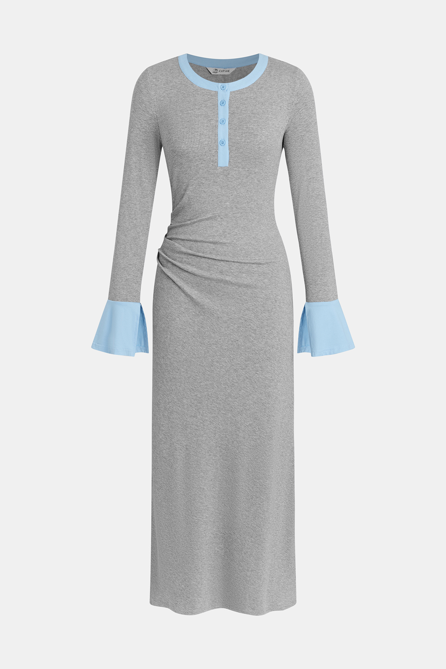 Text Me Grey Maxi Dress