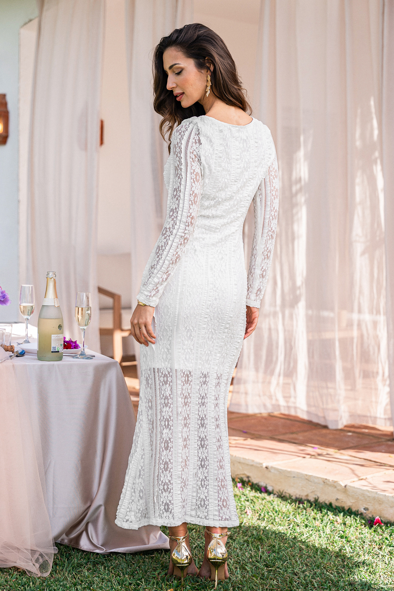 Pure Ivory White Maxi Dress