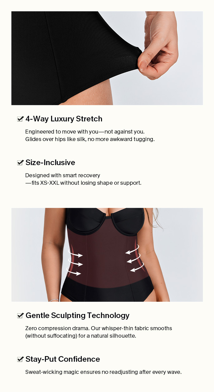 Retro Floral Plunging Slim & Sculpt One-Piece Swimsuit