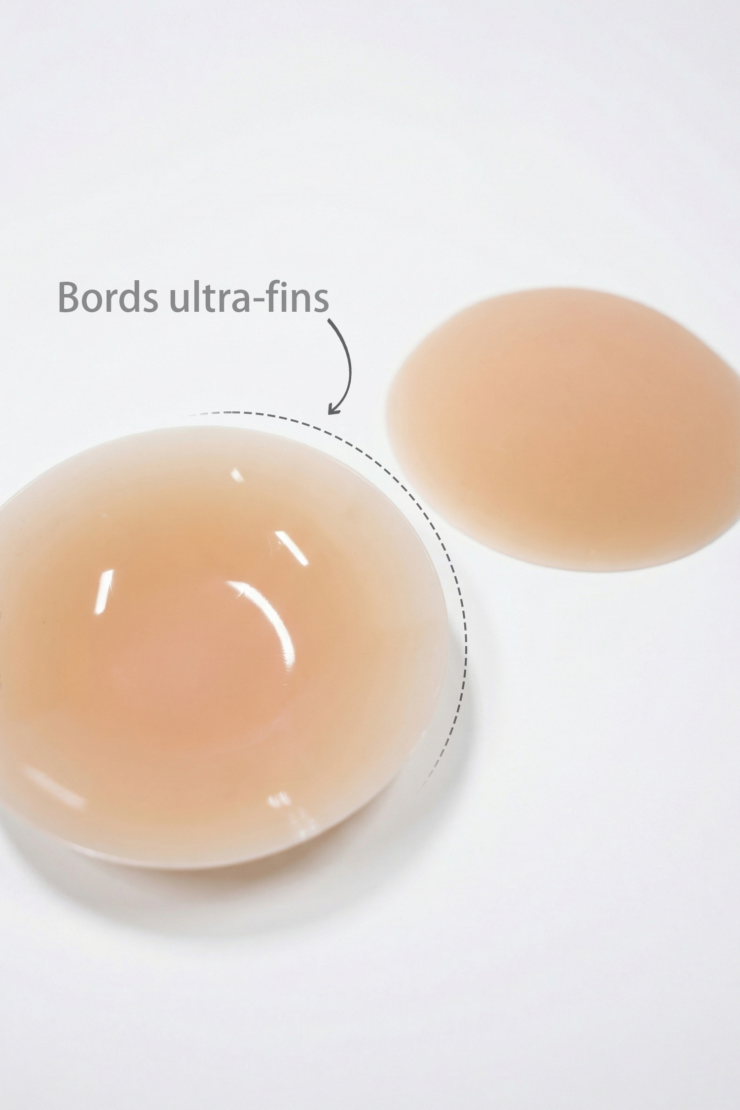 Cache-tétons forme ronde