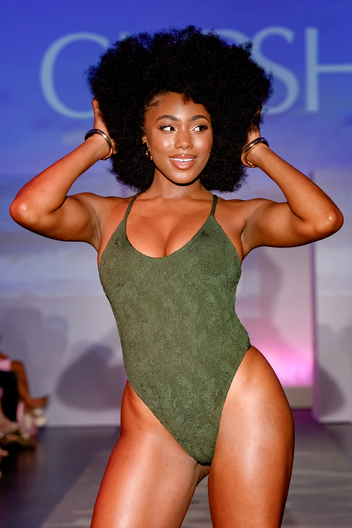 x JOJO maillot une pièce col rond maintien léger
