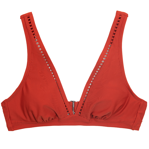 Seaside Holiday Ladder Trim Bralette Bikini Top