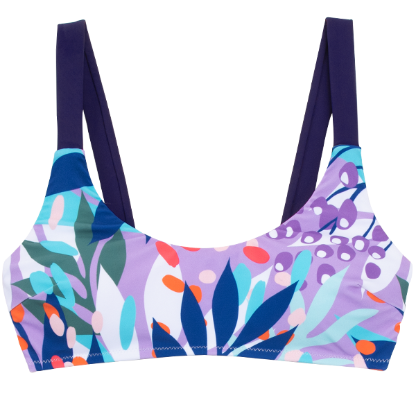 Barbara Leafy Tank Bikini Top