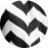 Ärmelloses Chevron Maxikleid