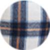 Blaues Kariertes Mini-Hemdkleid mit Taillengürtel