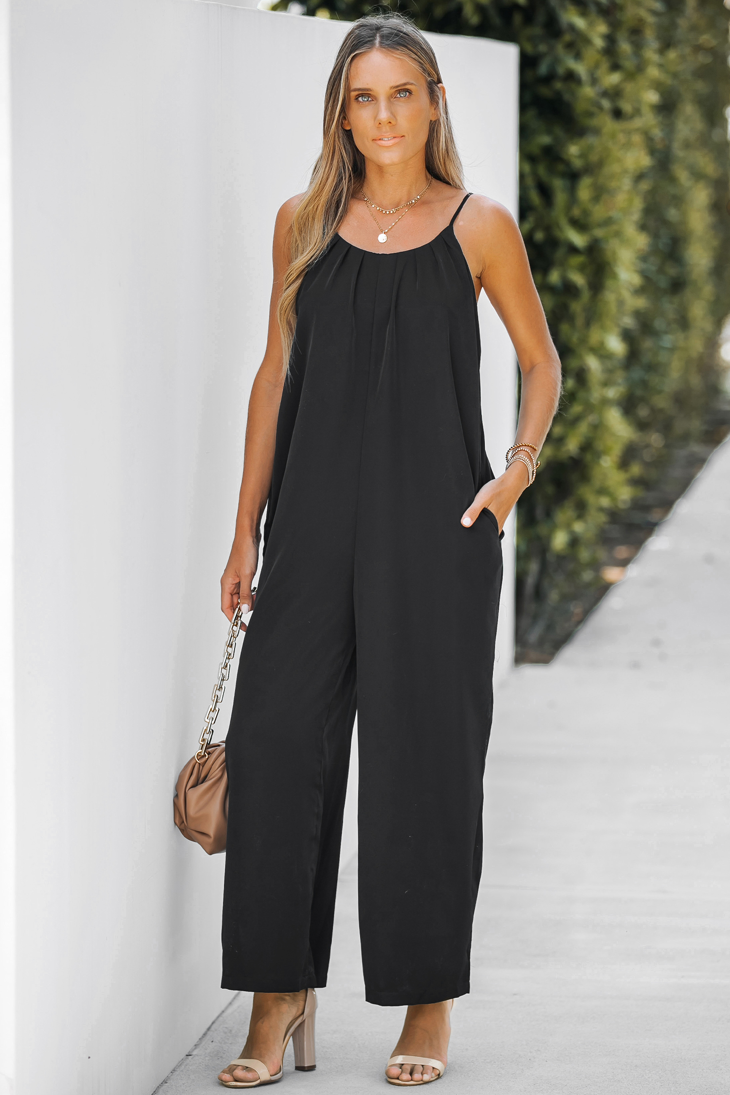 Scoop Cami Wide Leg Jumpsuit