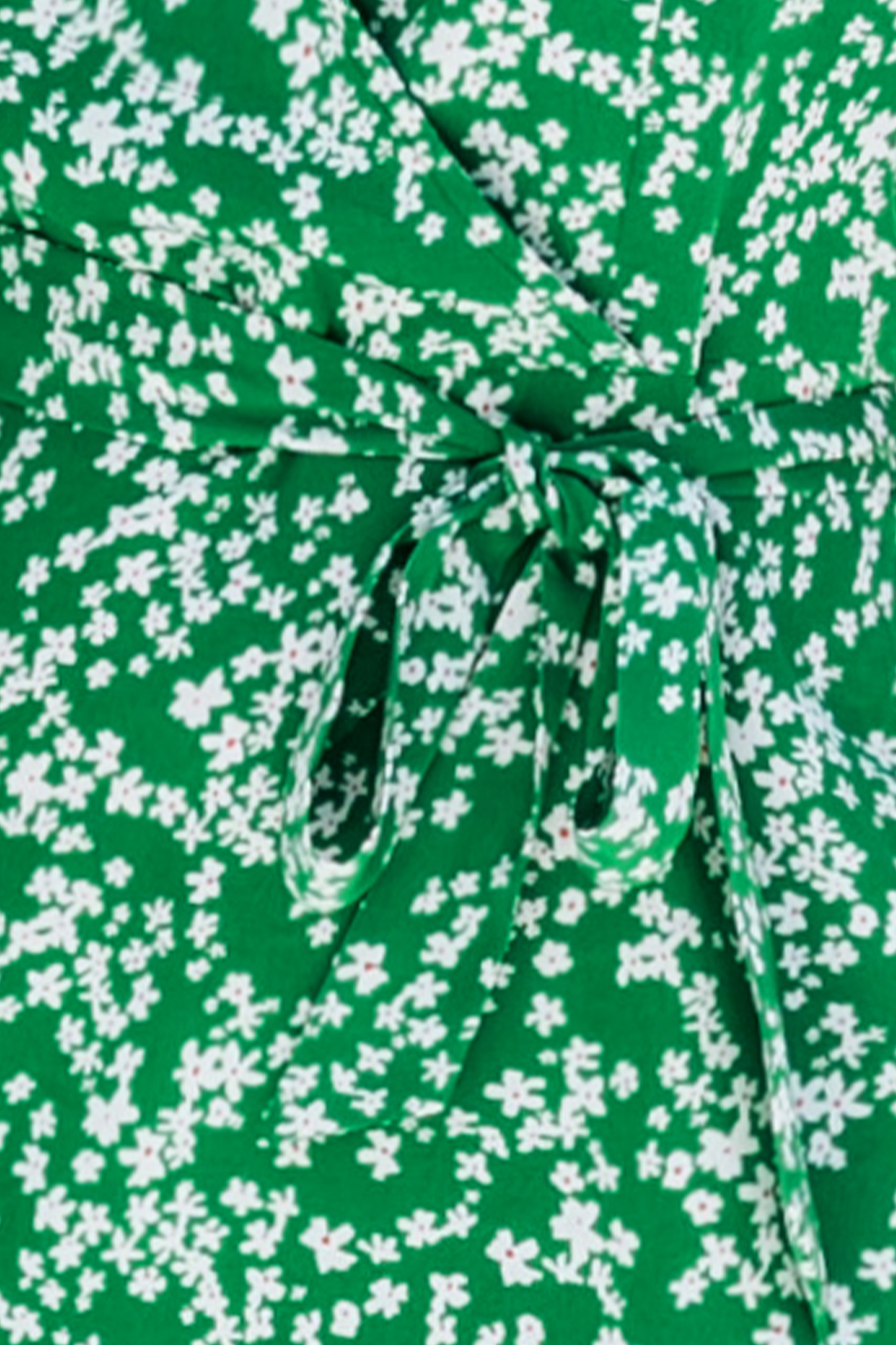 Ditsy Floral Print Belted Mini Dress