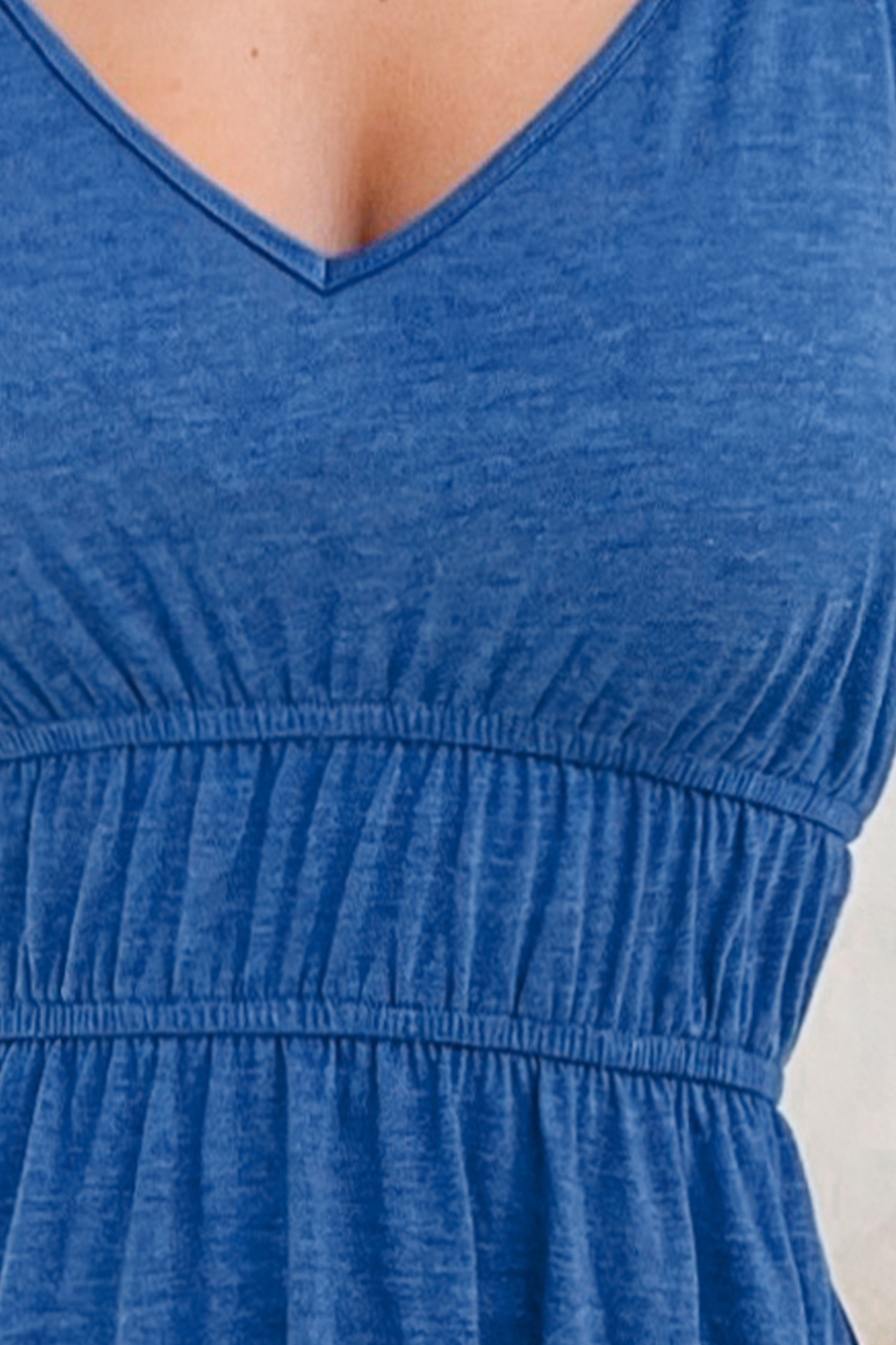 Sapphire Ruched Midi Dress