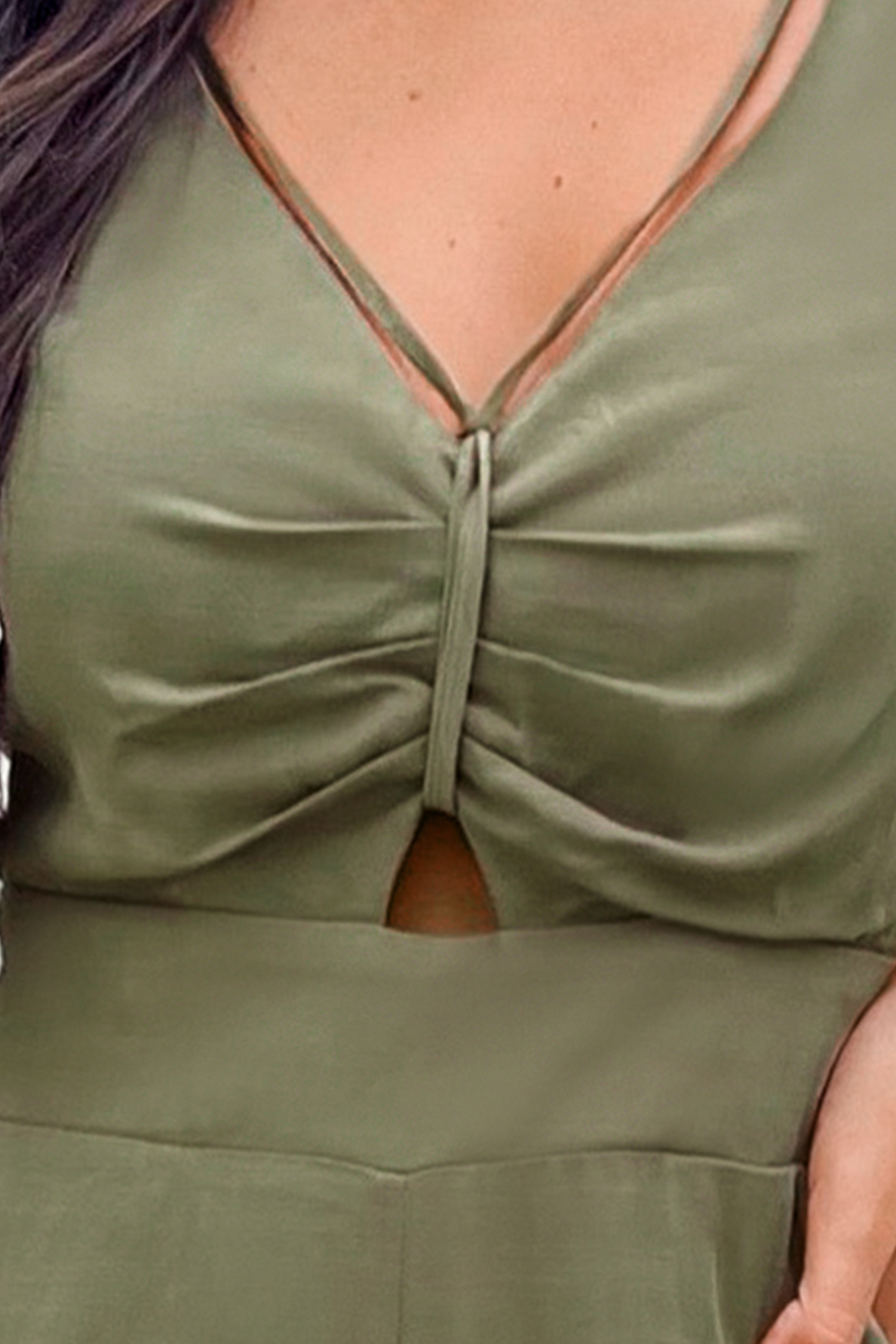 Strappy Cutout Wide Leg Jumpsuit