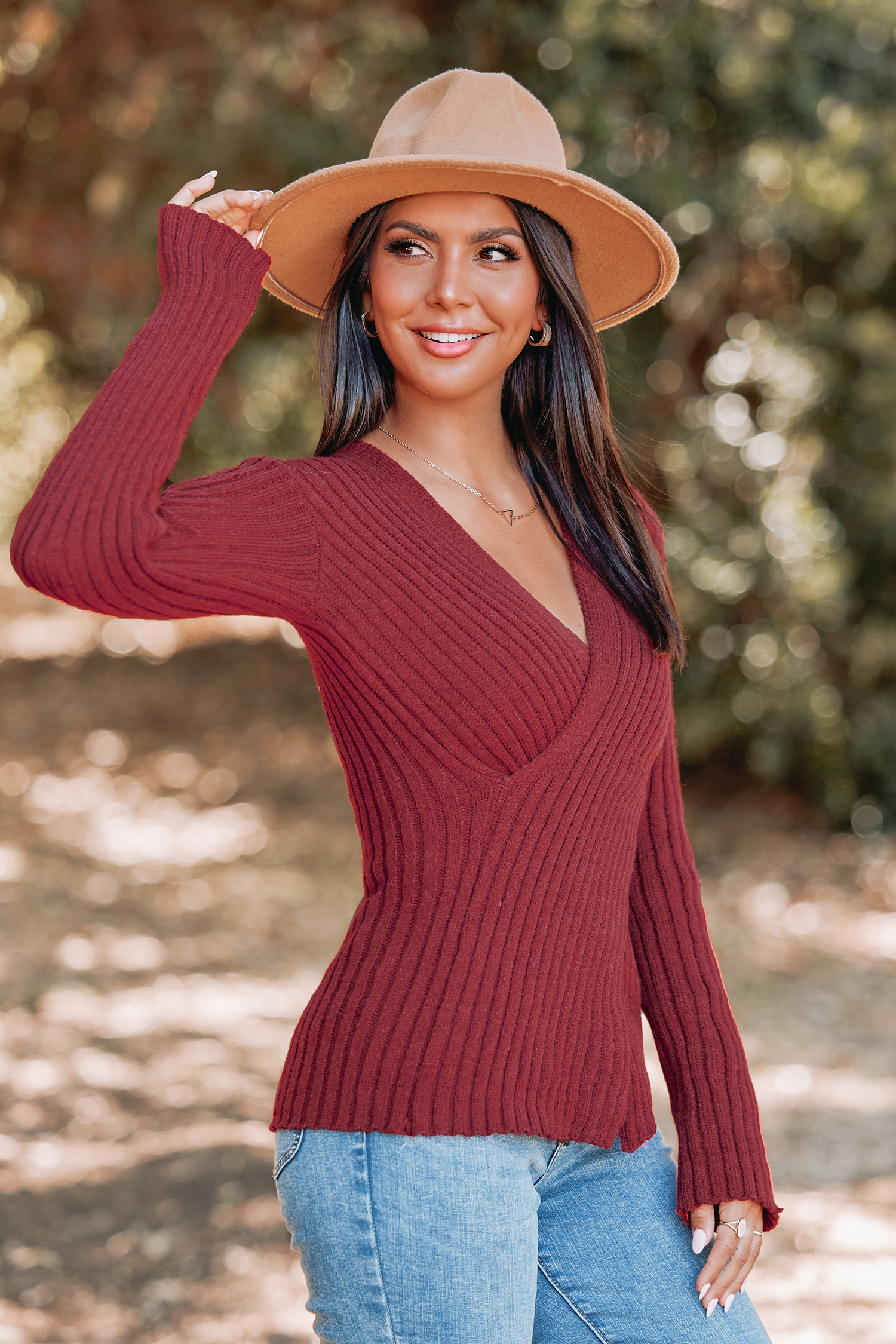 Classic Cozy Rib Wrap Sweater
