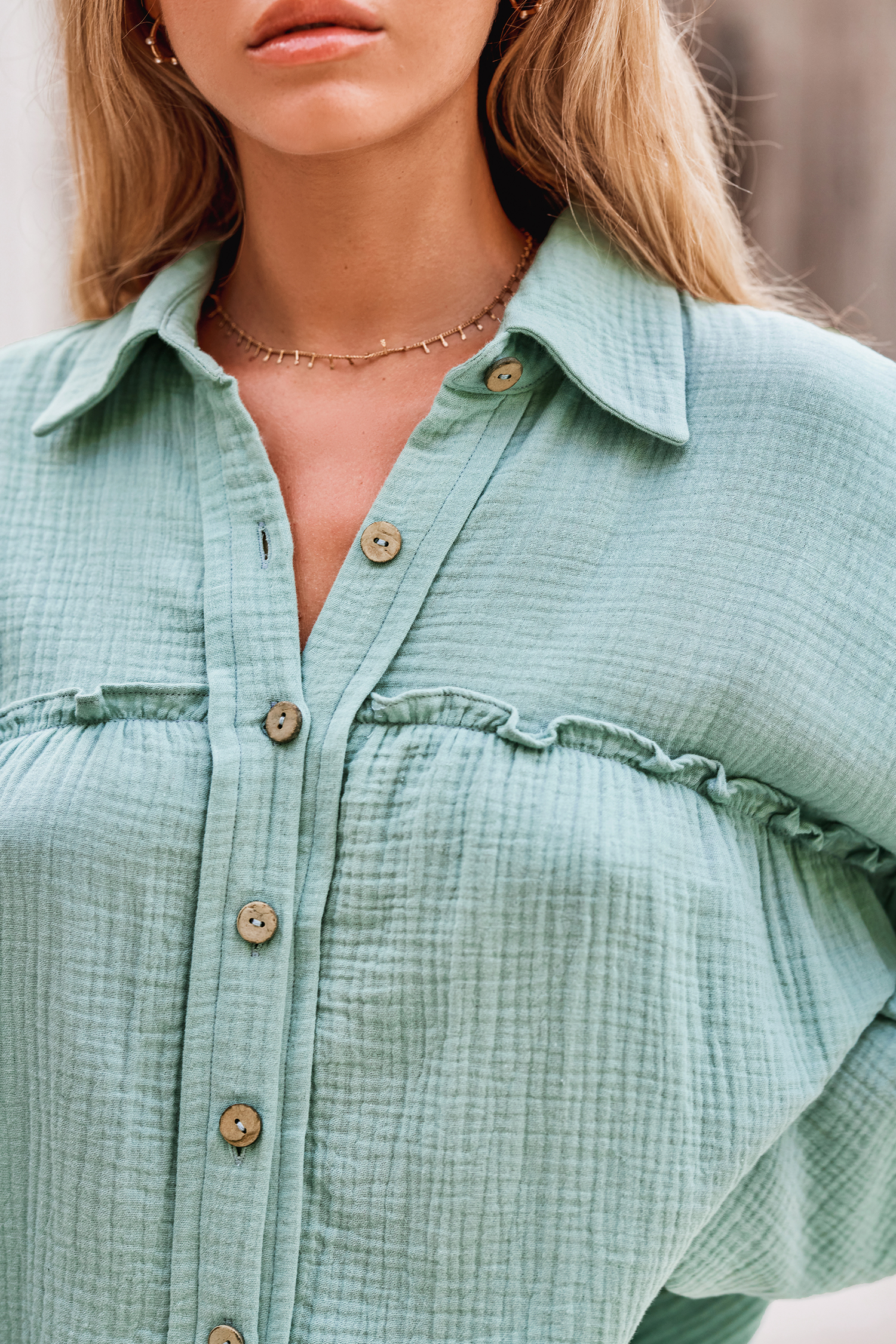 Mint Serenity Shirt Dress