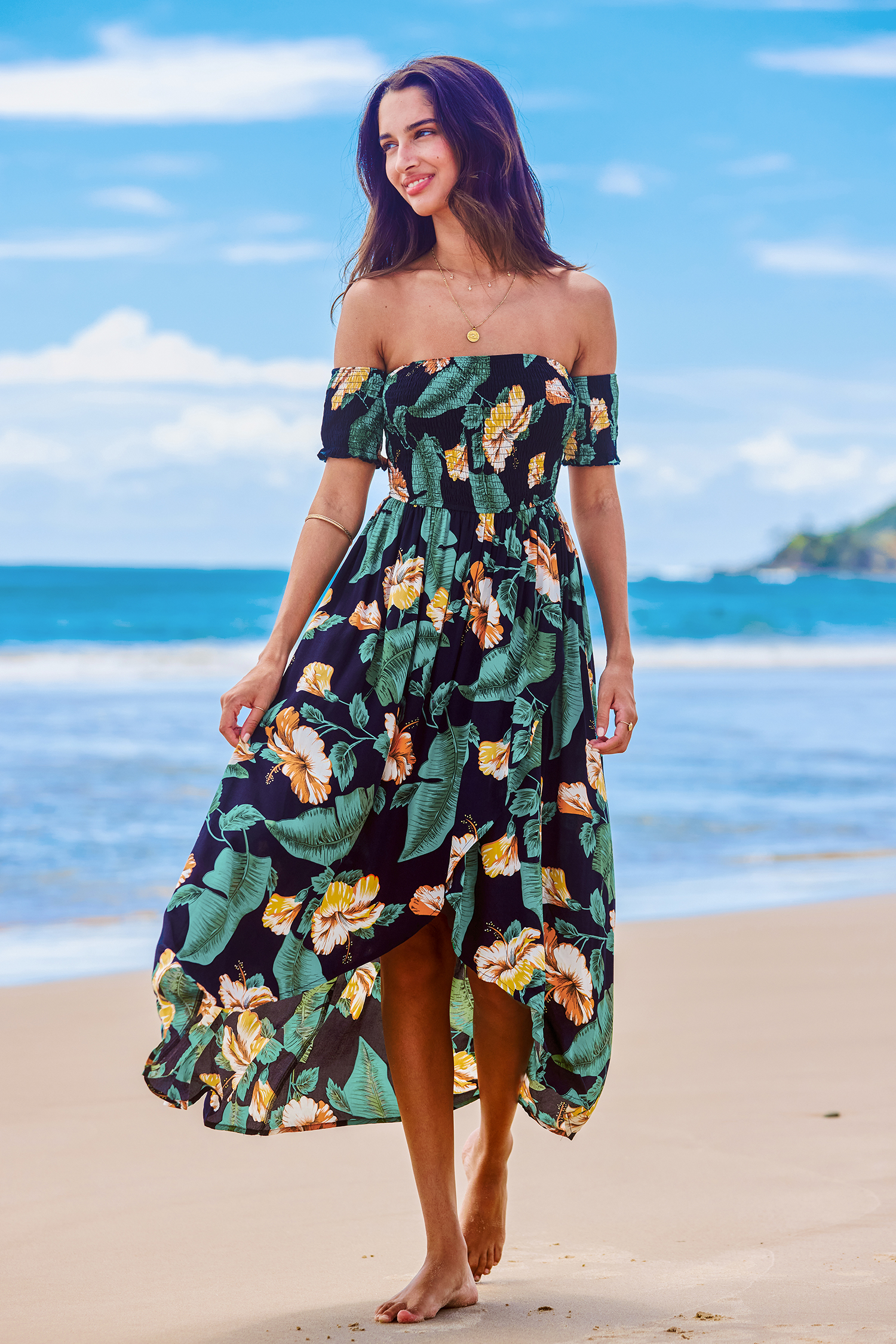 asymmetrical beach dress Beach Coral Asymmetrical Dress 10