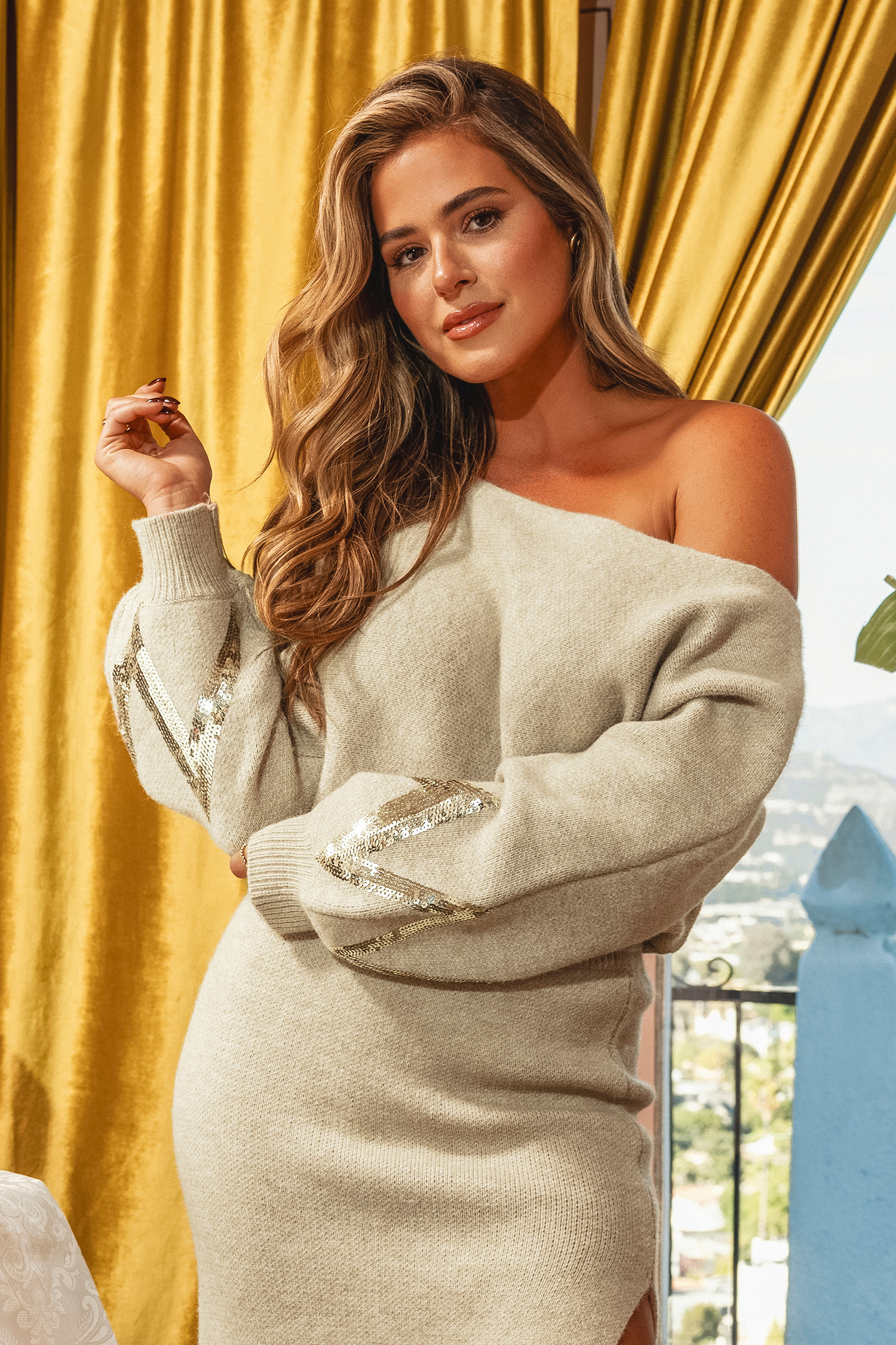 Acka off shoulder knit 【完売品】 Federica Off Shoulder Knit - Black – Peppermayo