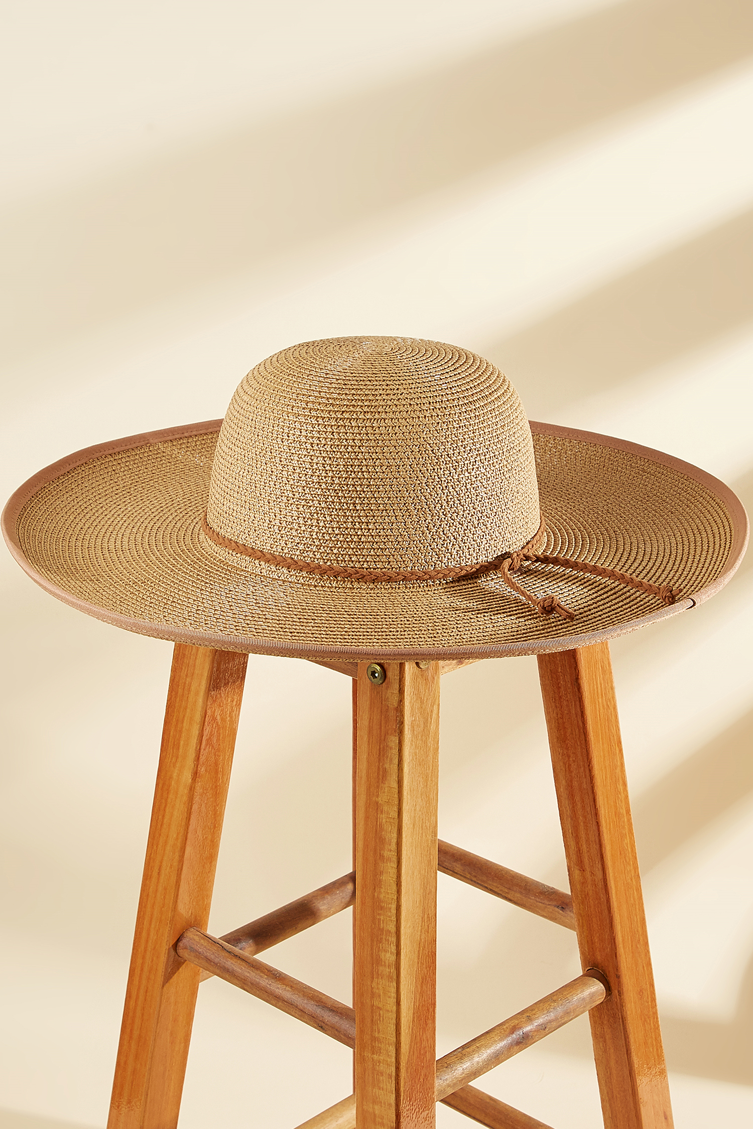 Boho Wide Brim Straw Hat