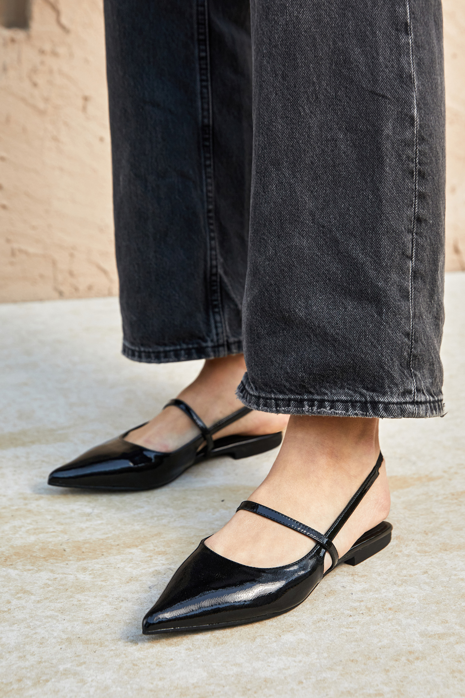 City Chic Black Flats
