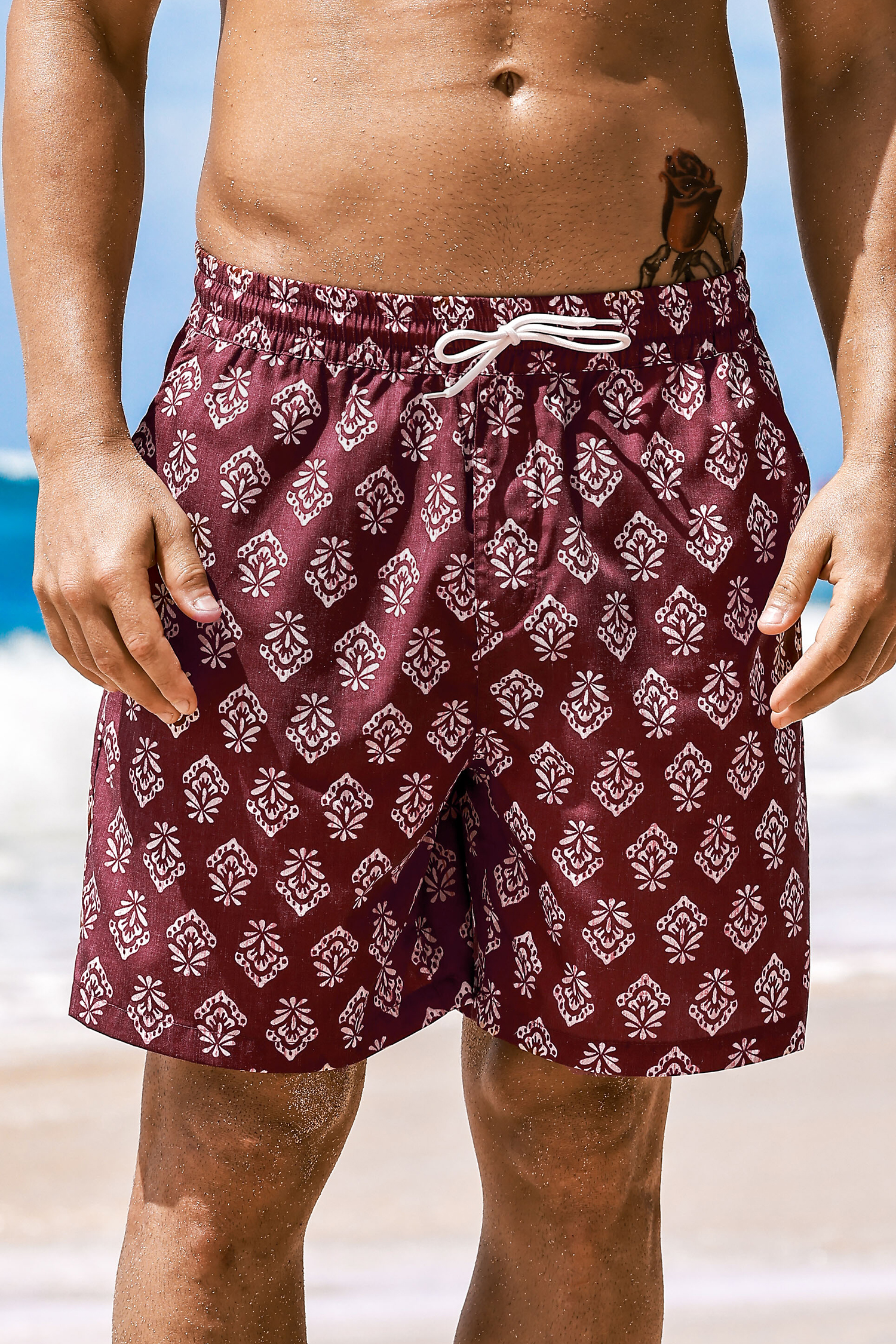 Short de plage poches pratiques