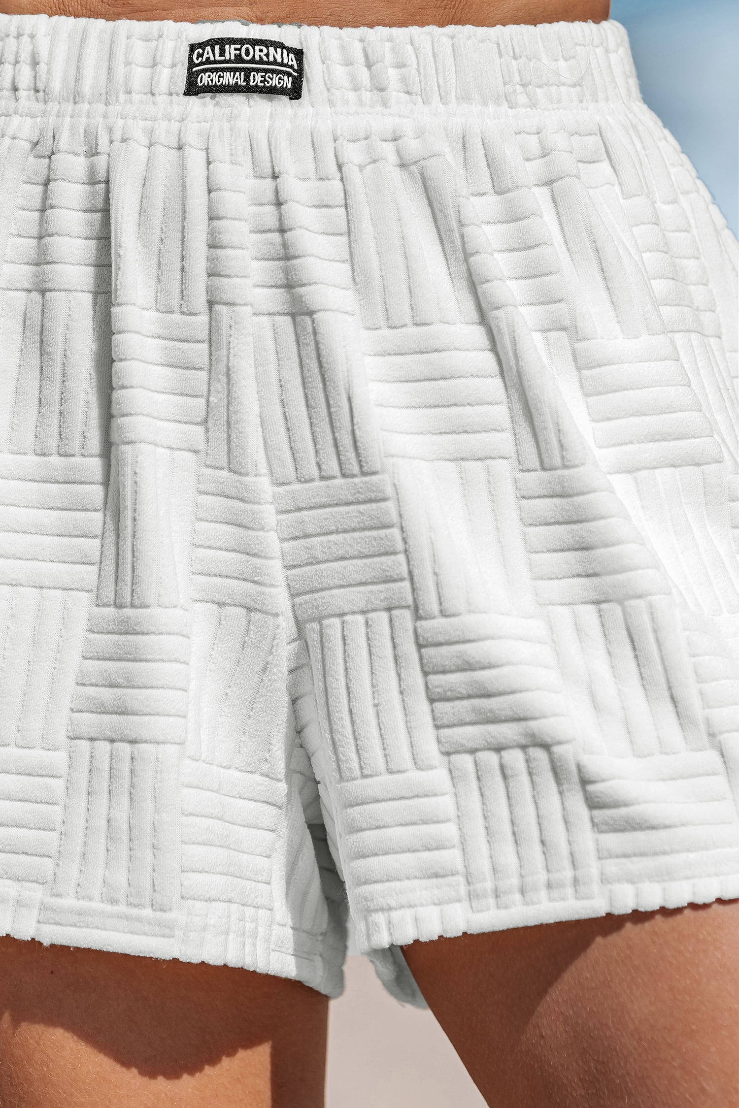 Cupshe Cali Coast White Shorts