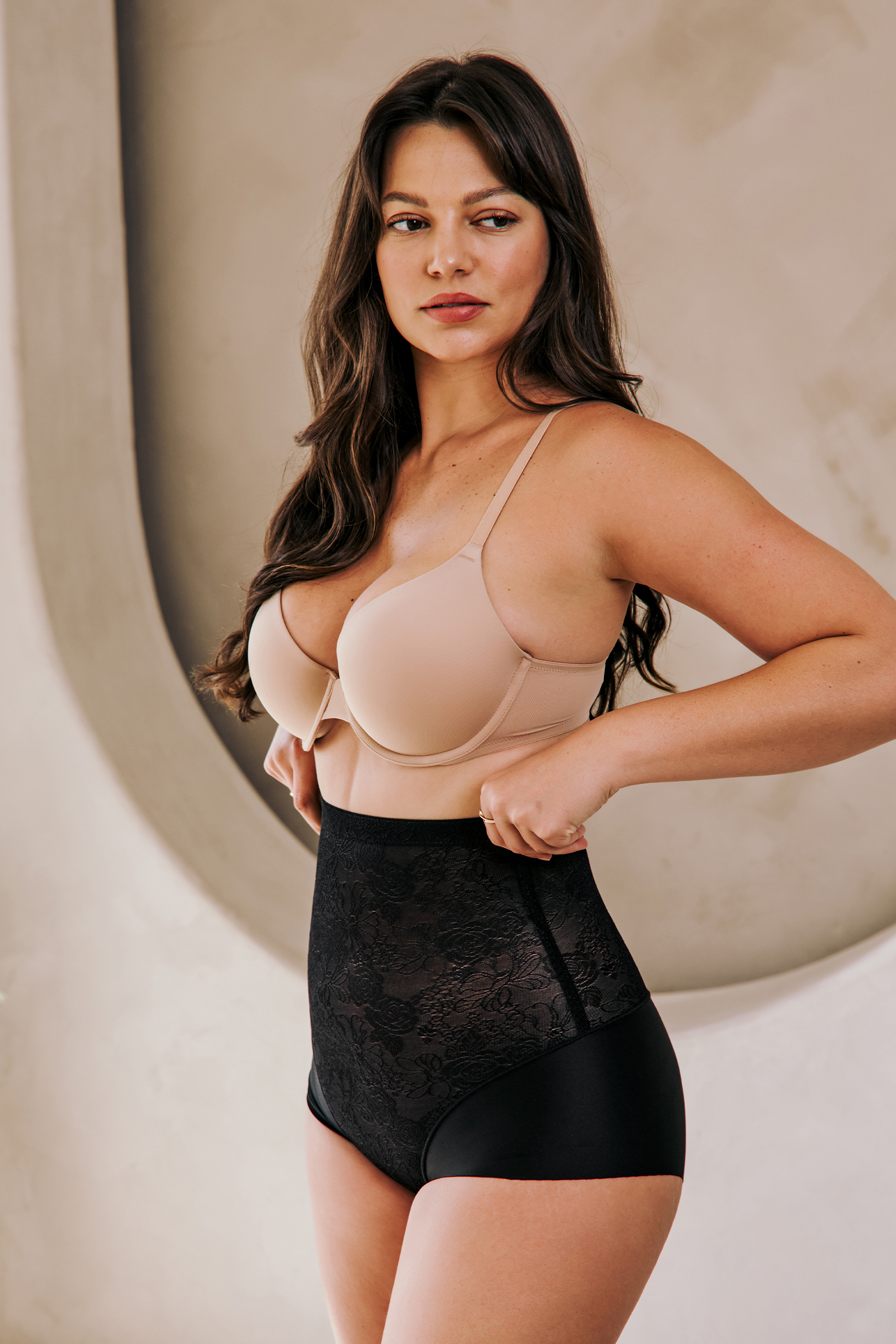 Petal Perfect Black Shapewear Bottoms
