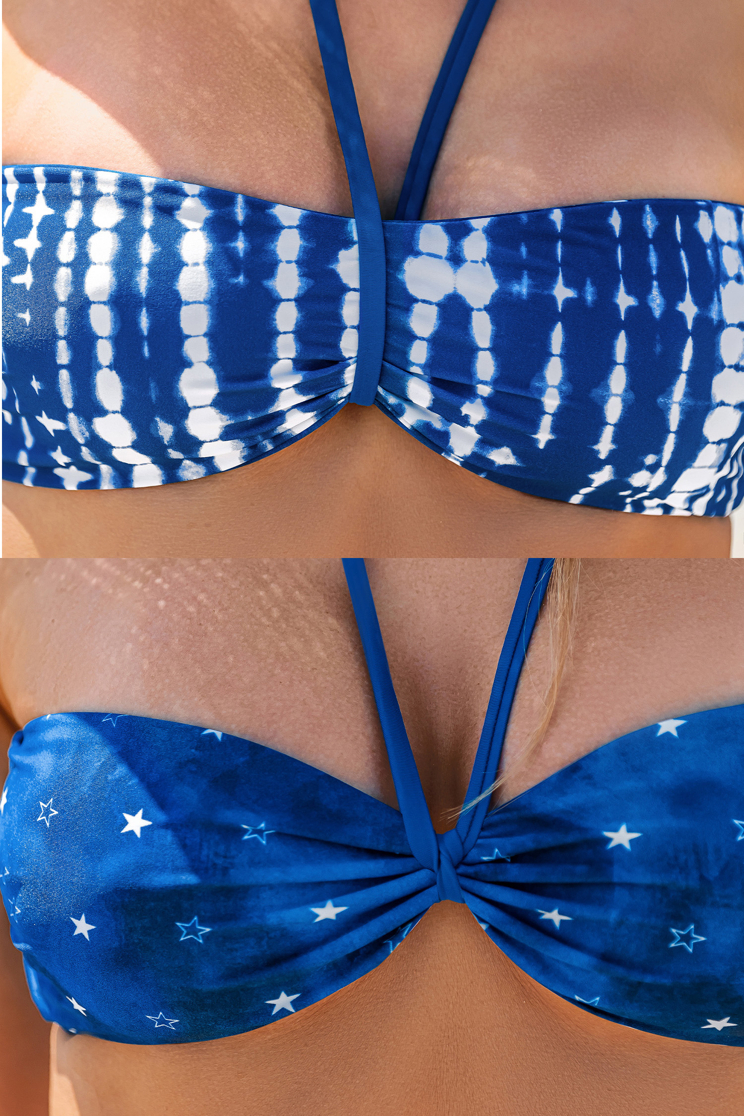 Cupshe Liberty Glow Reversible Bikini Set In Multi