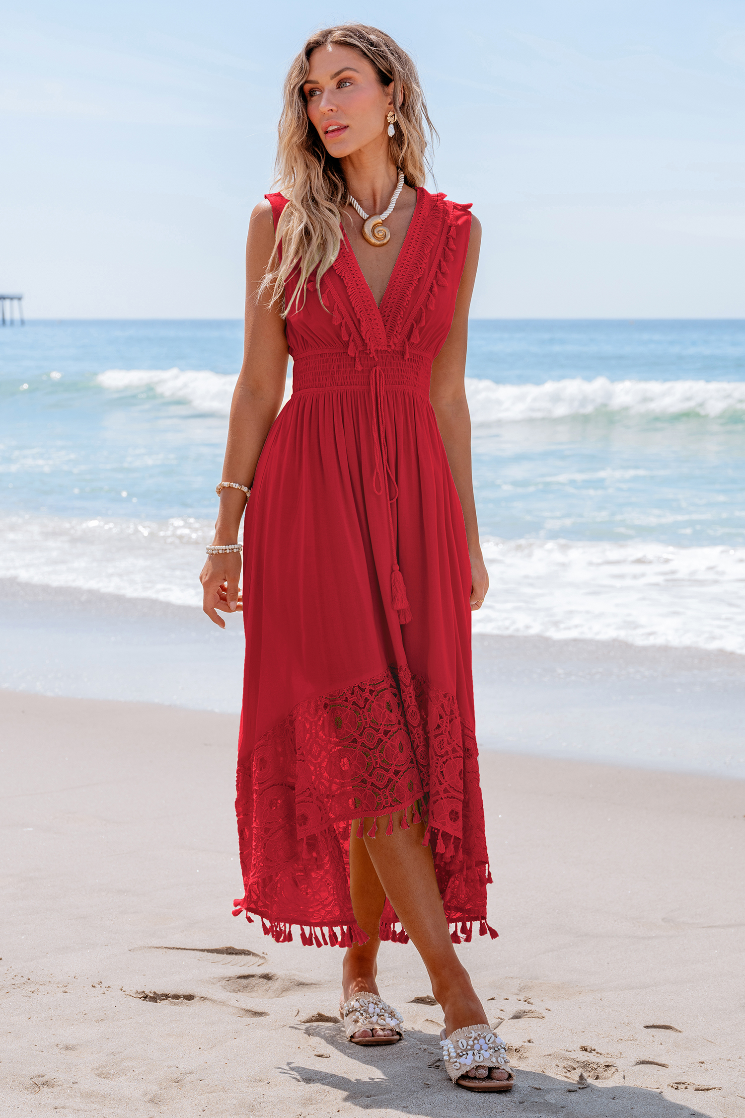 Ruby Daze Red Midi Dress