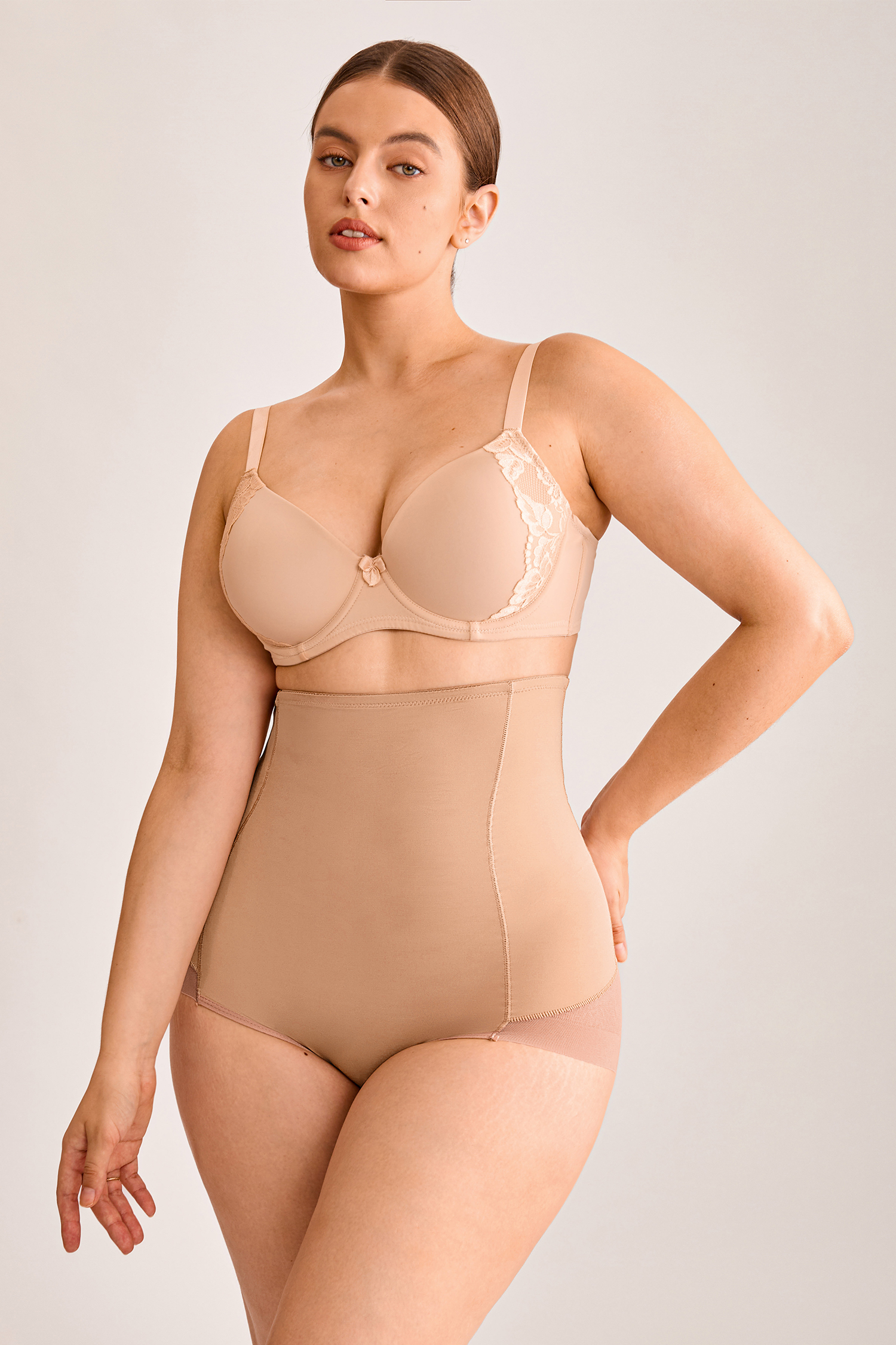 Cupshe Comfy Contour Nude Shapewear Briefs - Khaki,L