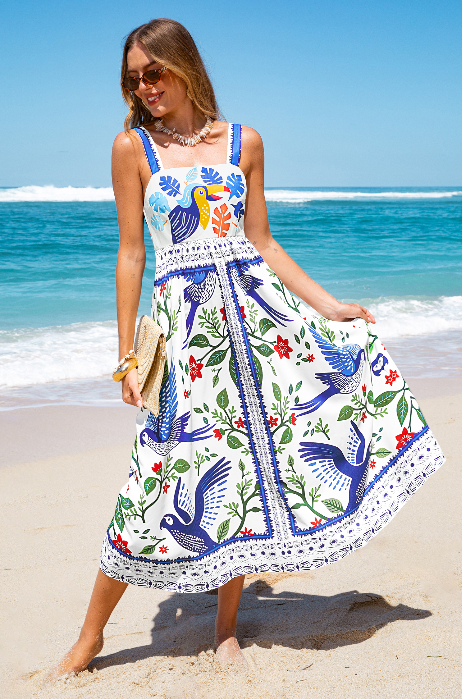 Off the Map Tropical Maxi Dress