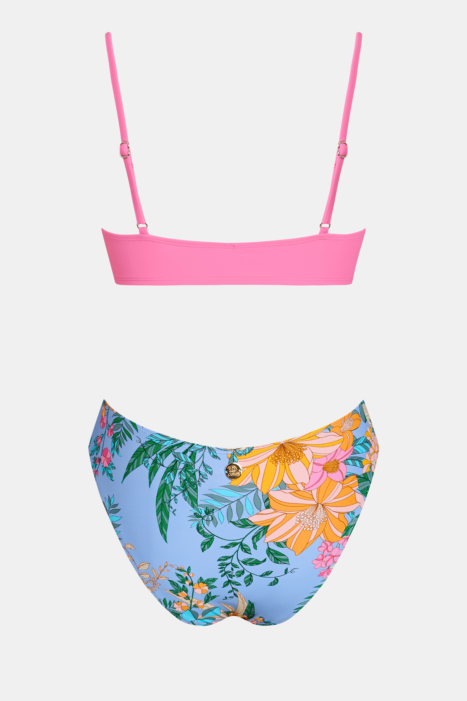 Cupshe Palm Springs Bikini Set In Pink