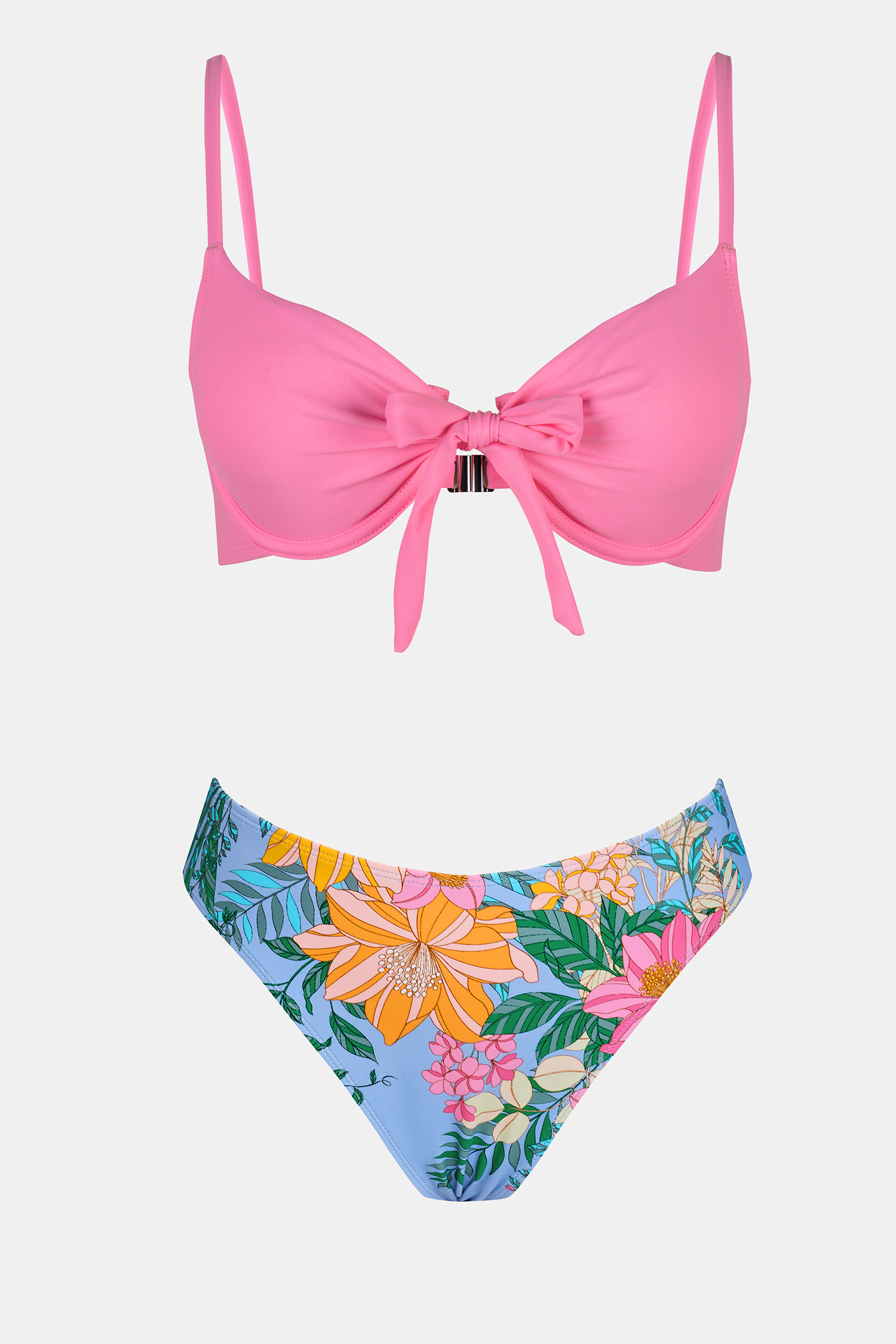 Cupshe Palm Springs Bikini Set In Pink