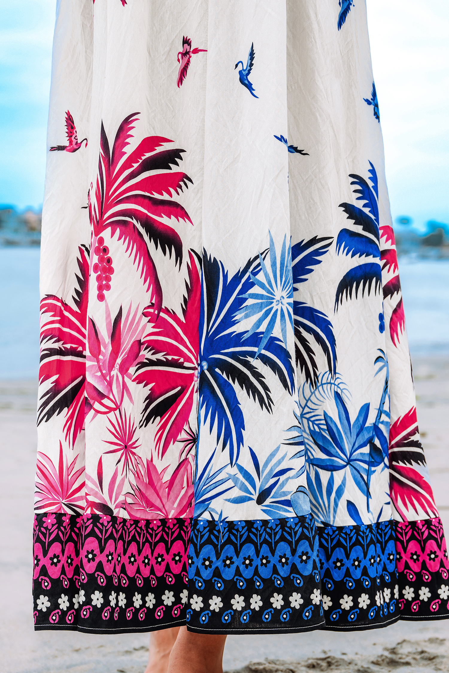 Cupshe Coconut Dream Tropical Maxi Dress