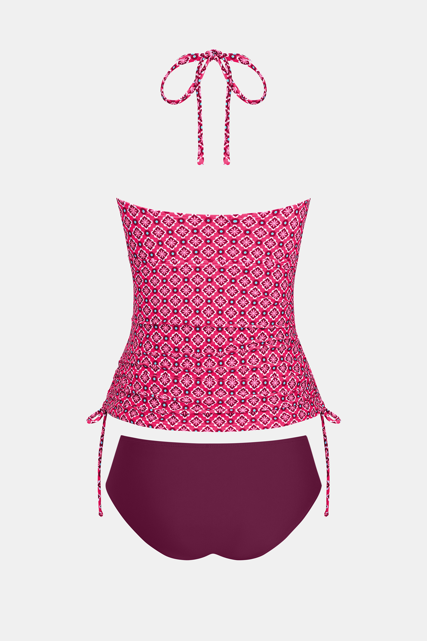 Cupshe Summer Jam Ornate Tankini Set