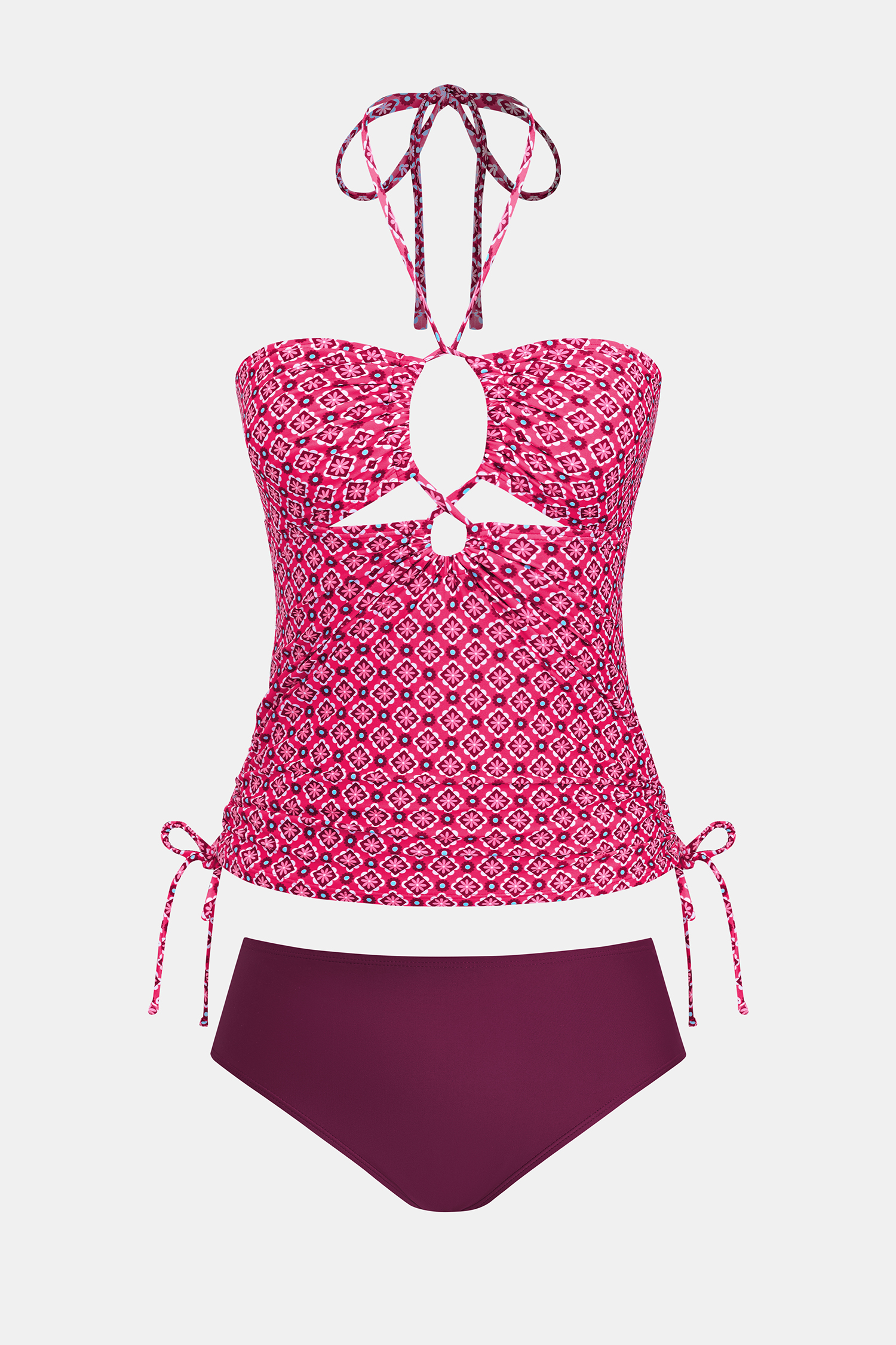 Cupshe Summer Jam Ornate Tankini Set