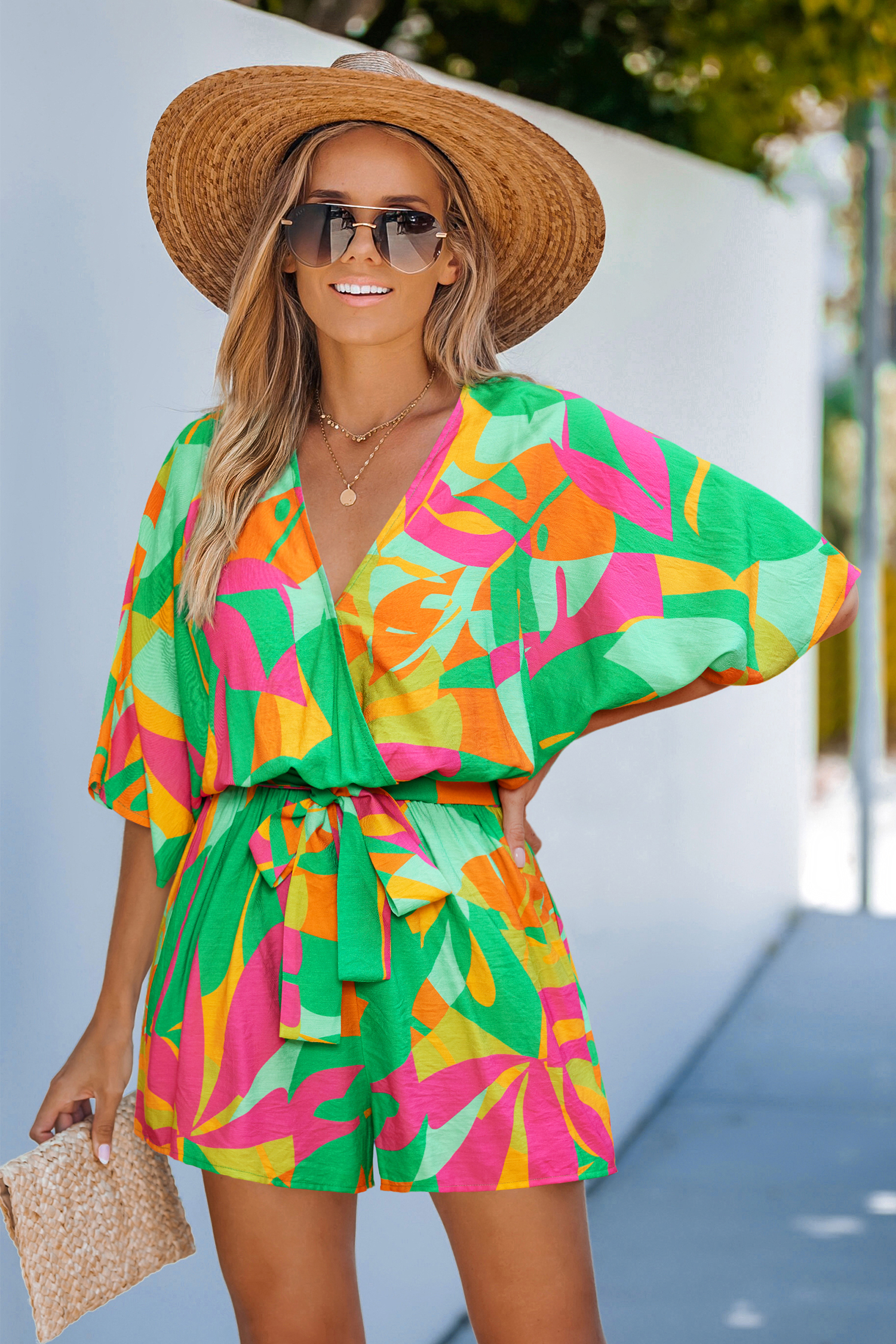 トップス New Paradise Printed Rompers New Paradise Printed Rompers