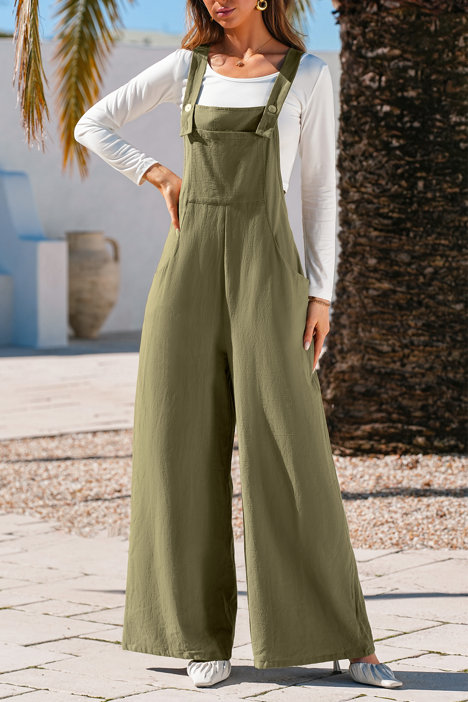 Cupshe Soft Wind Green Jumpsuit